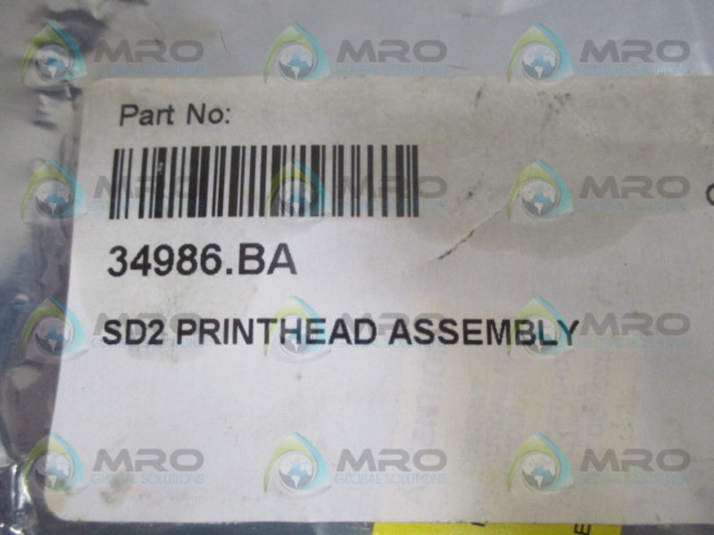 MARKEM IMAJE 34986.BA SD2 PRINTHEAD ASSEMBLY?*NEW NO BOX*