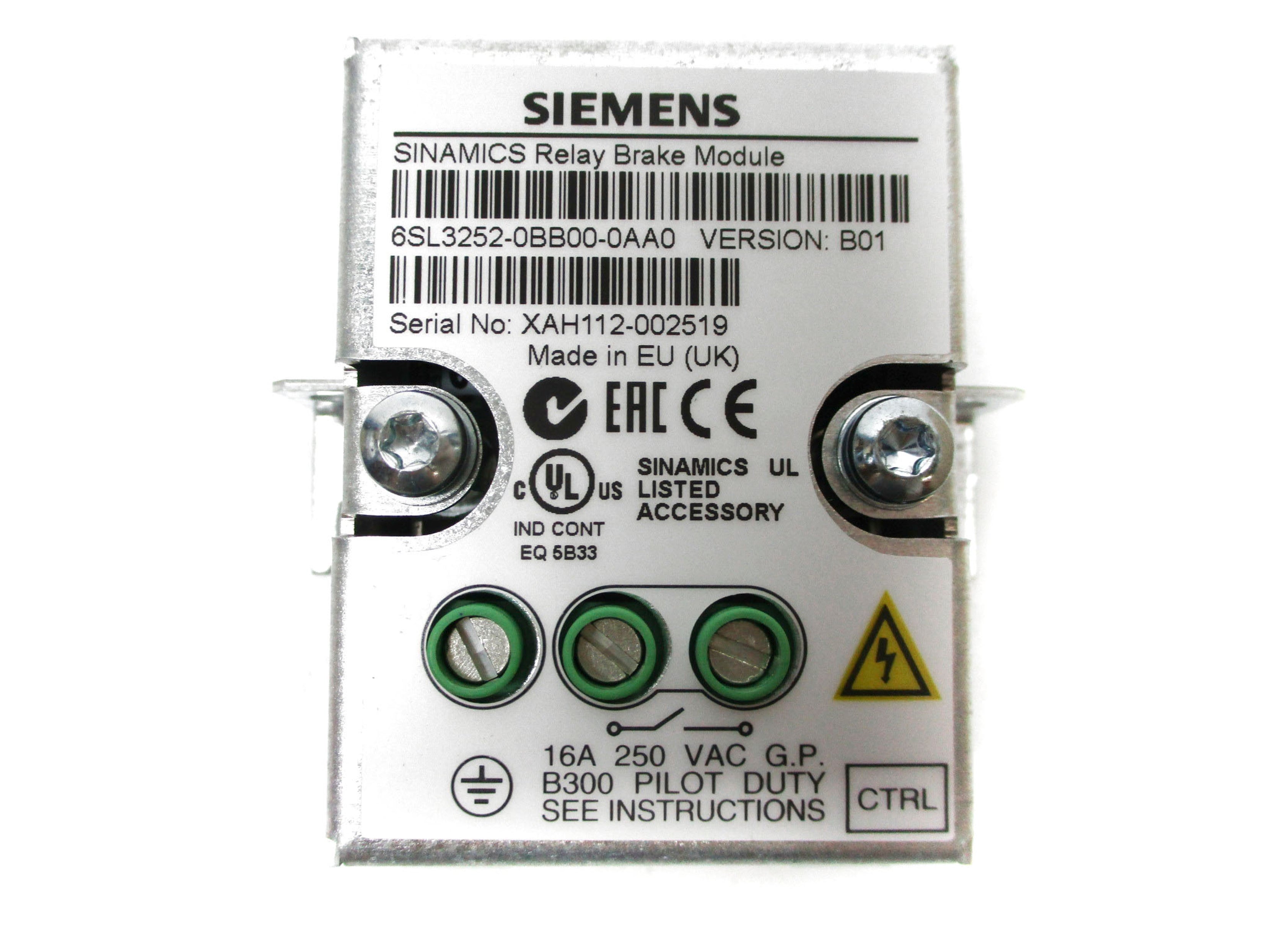 SIEMENS 6SL3252-0BB00-0AA0 16A 250VAC NSMP