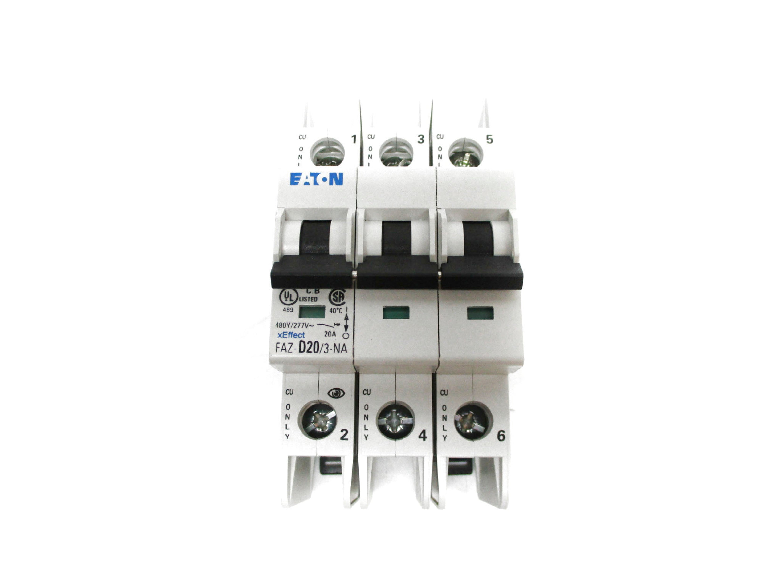 EATON FAZ-D20/3-NA 20A 277VAC NSMP