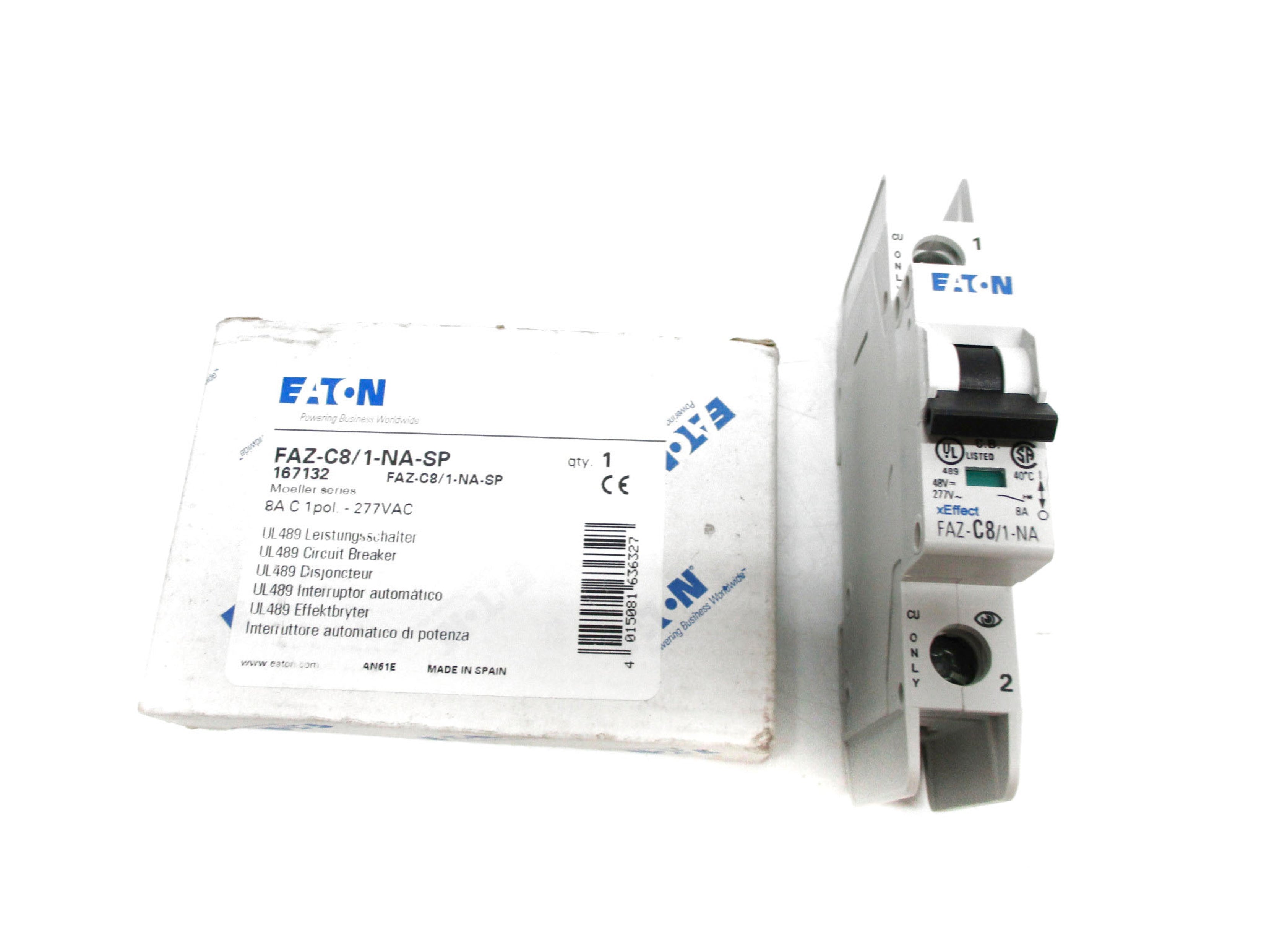 EATON FAZ-C8/1-NA-SP 8A 277VAC NSMP