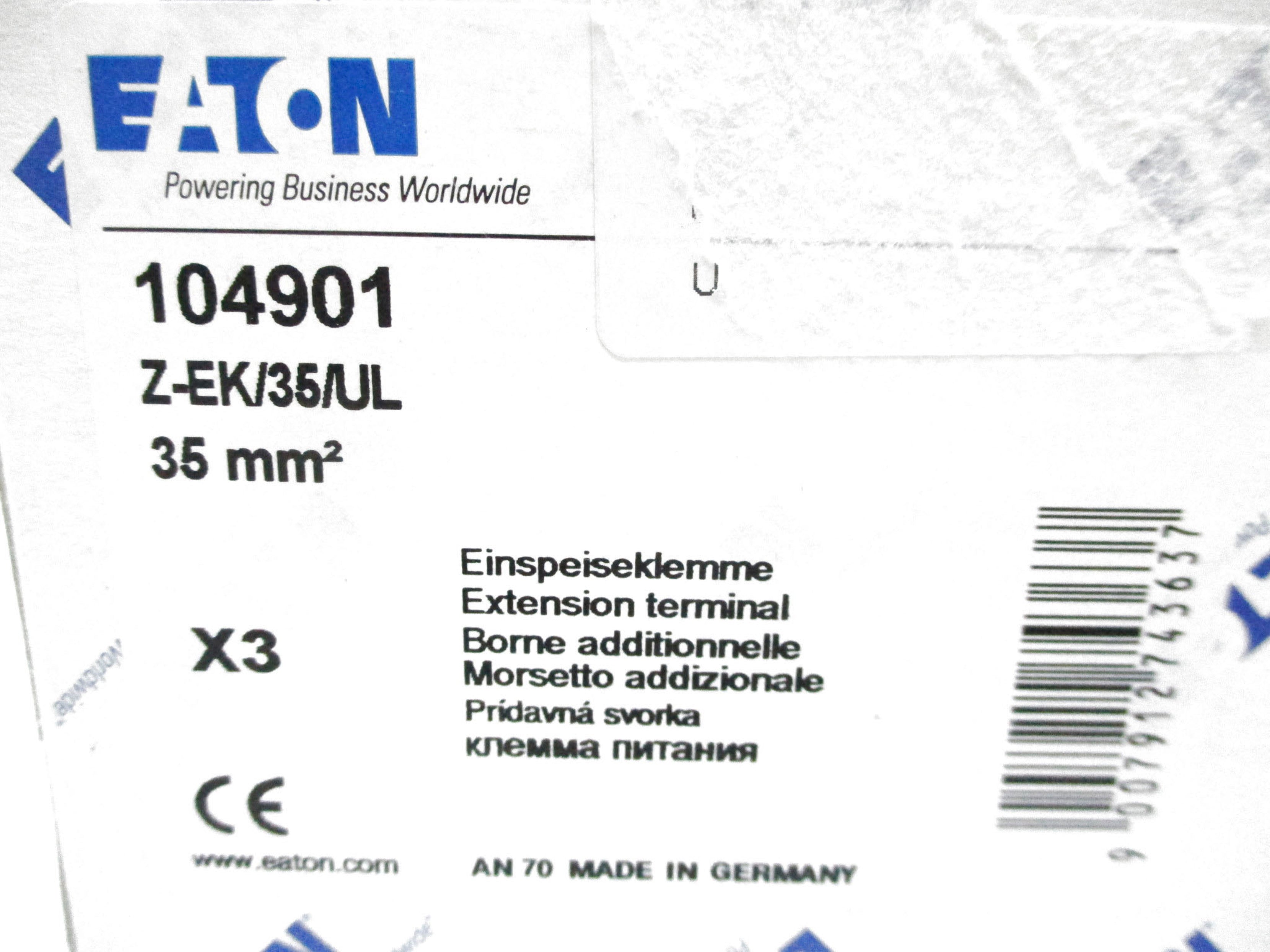EATON Z-EK/35/UL (PKG OF 3) NSMP