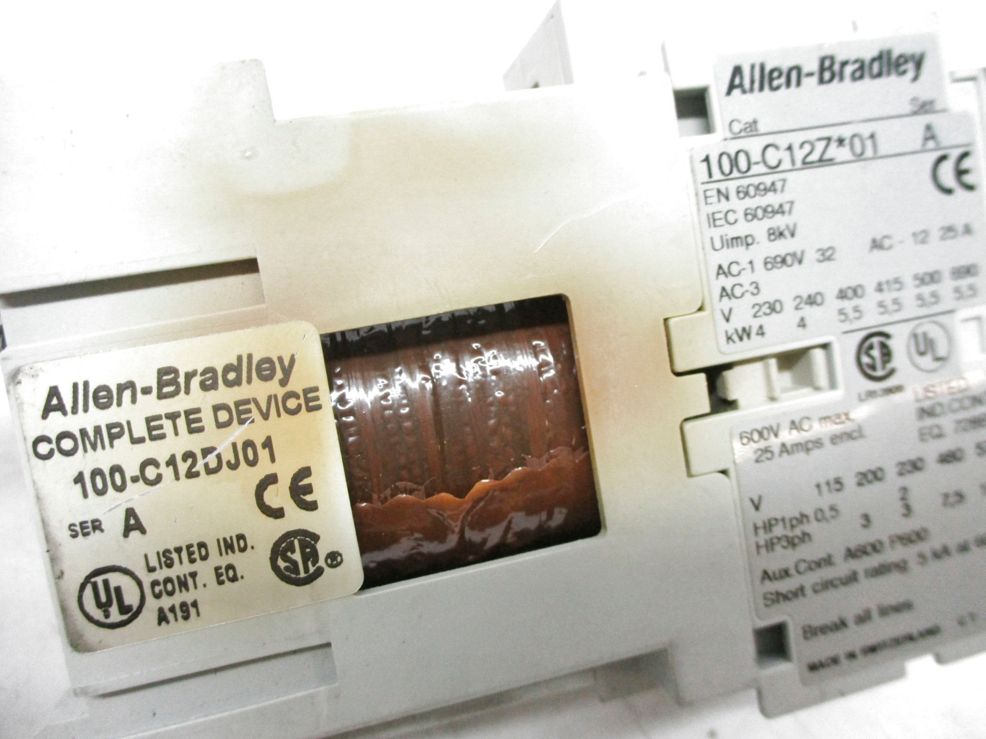 ALLEN BRADLEY 100-C12DJ01 SER. A 24VDC UNMP