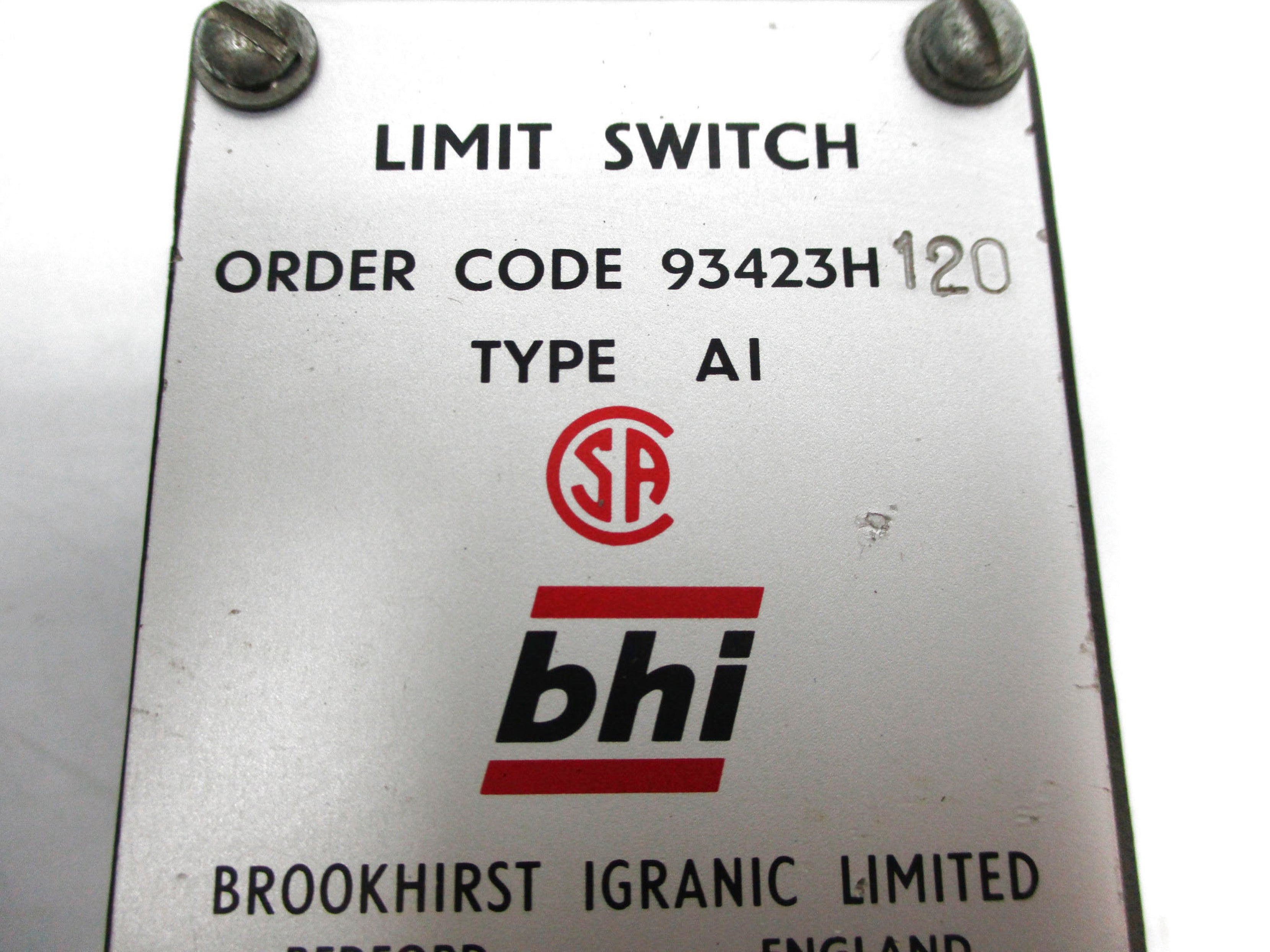 BHI 93423H120 UNMP