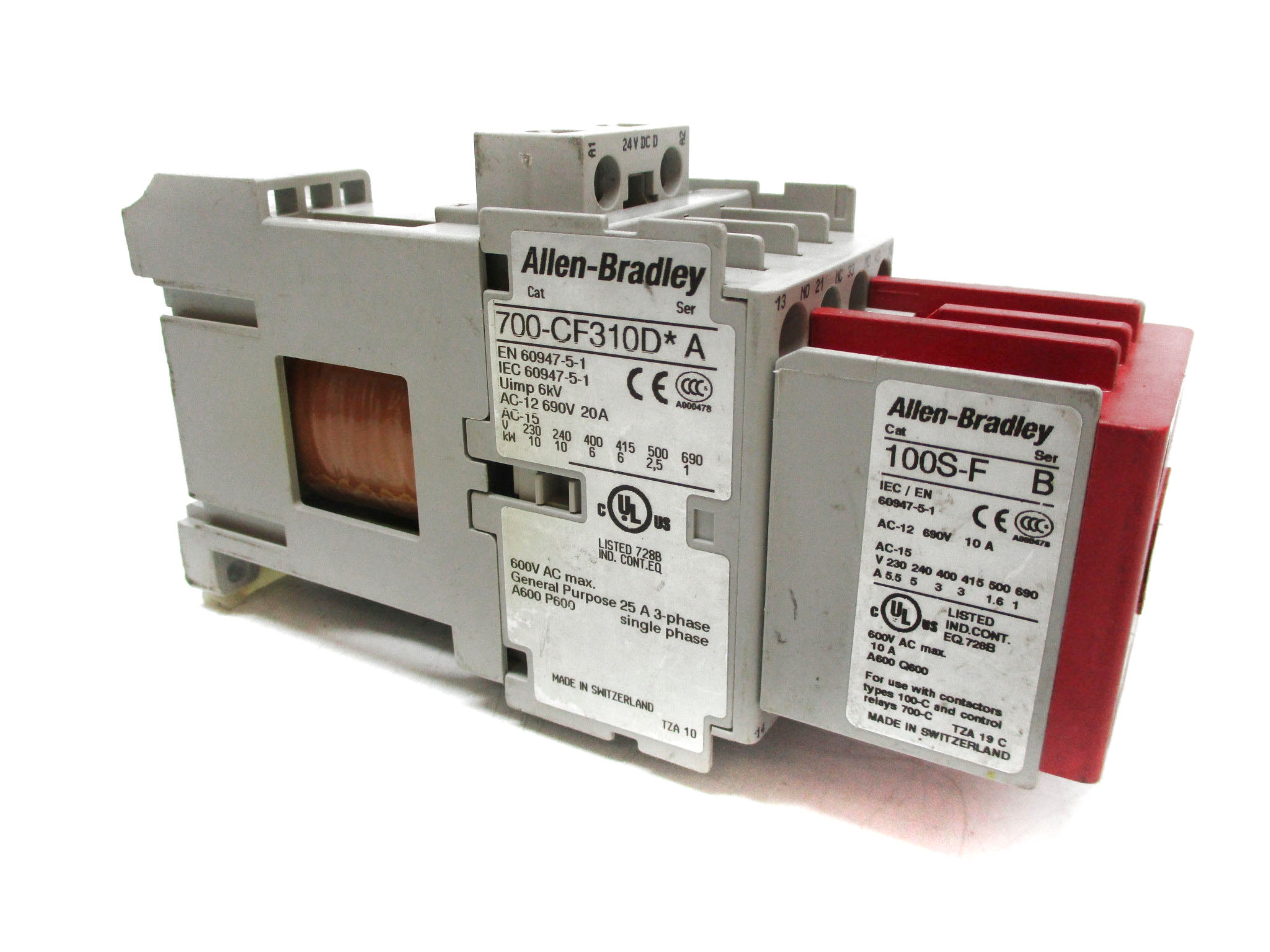 ALLEN BRADLEY 700S-CF620DJC SER. A 24VDC (AS PICTURED) UNMP