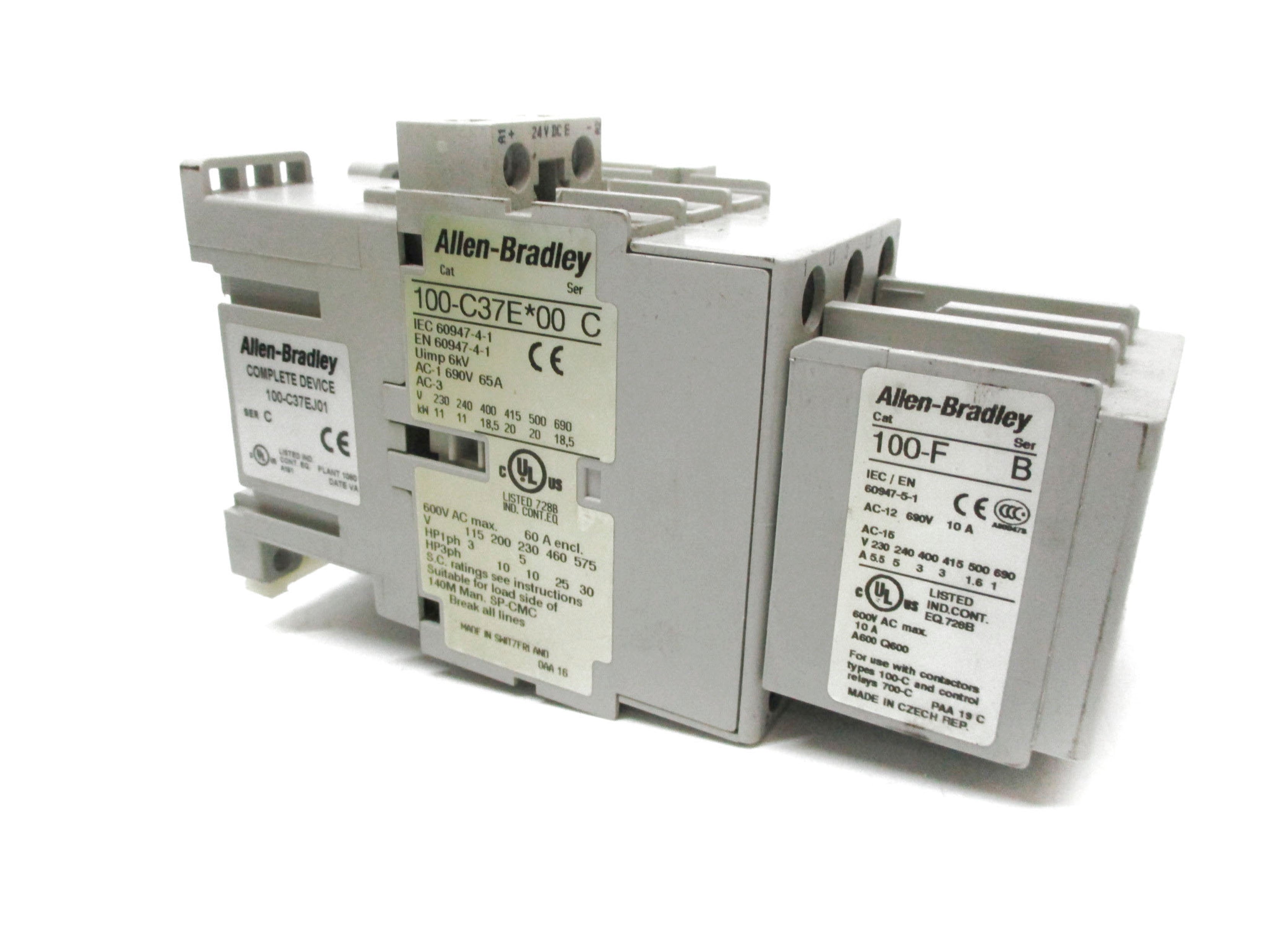 ALLEN BRADLEY 100-C37EJ01 SER. C 24VDC UNMP
