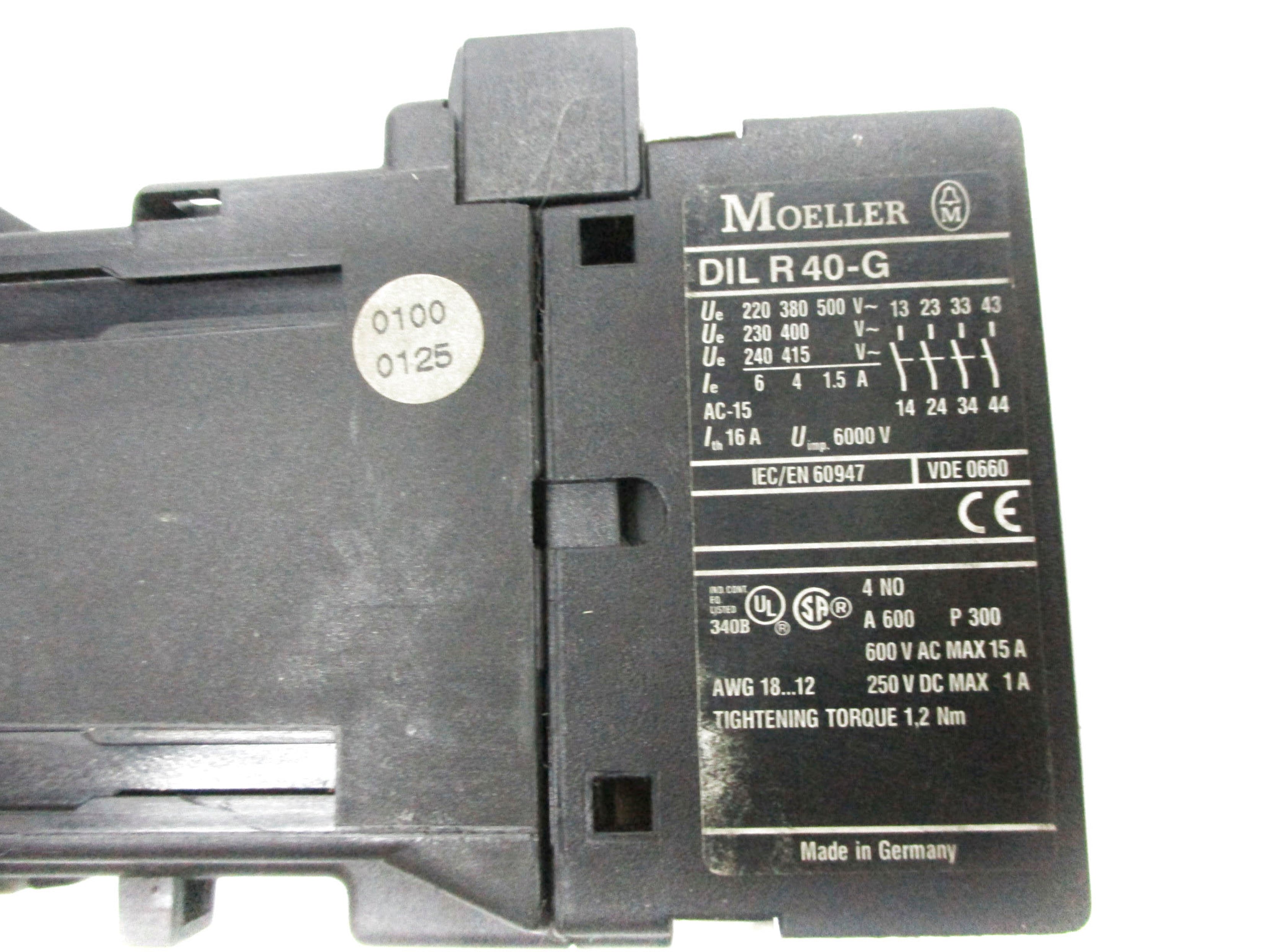 KLOCKNER MOELLER DILR40-G 24VDC UNMP