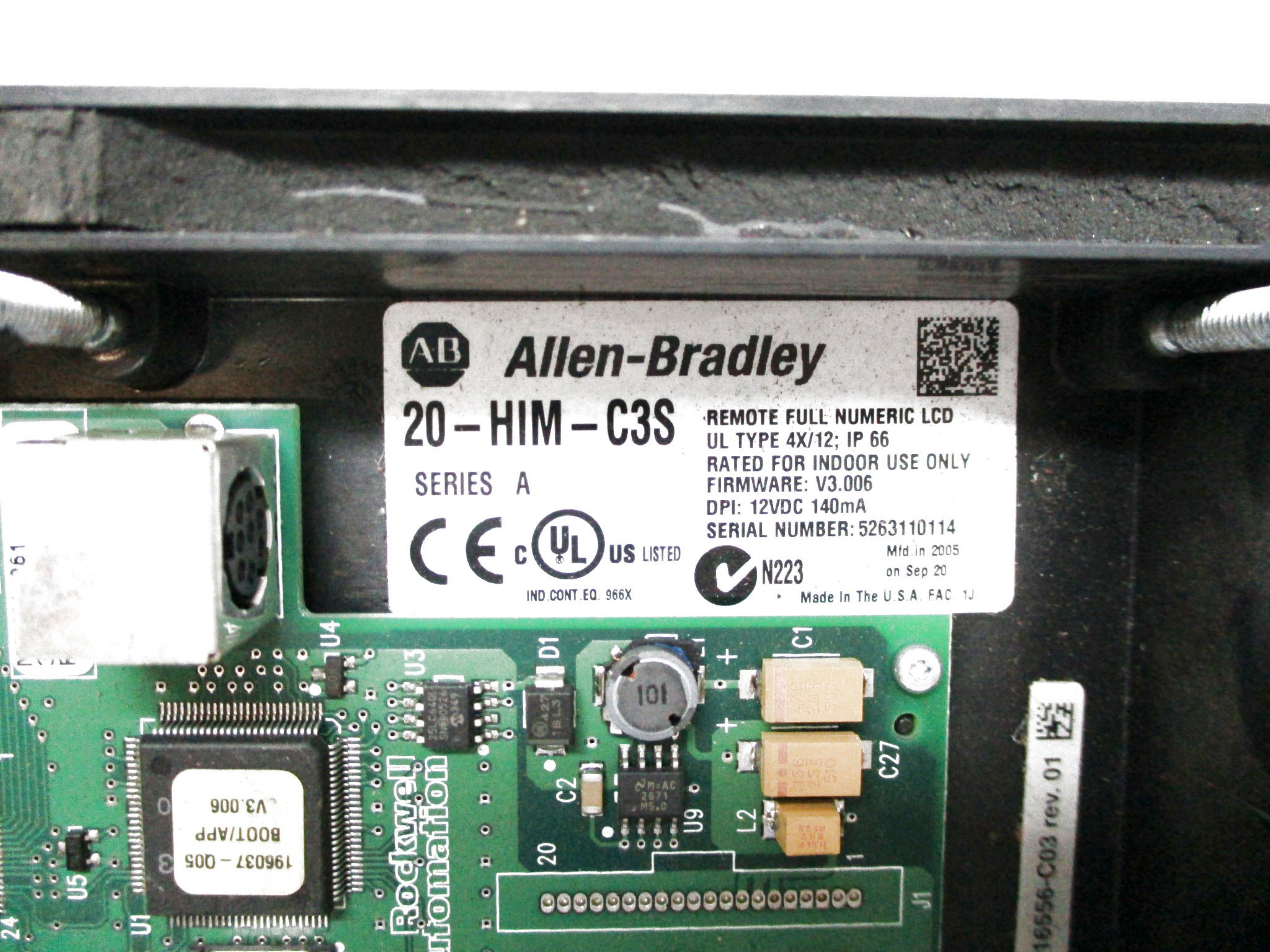 ALLEN BRADLEY 20-HIM-C3S SER. A F/W 3.006 UNMP