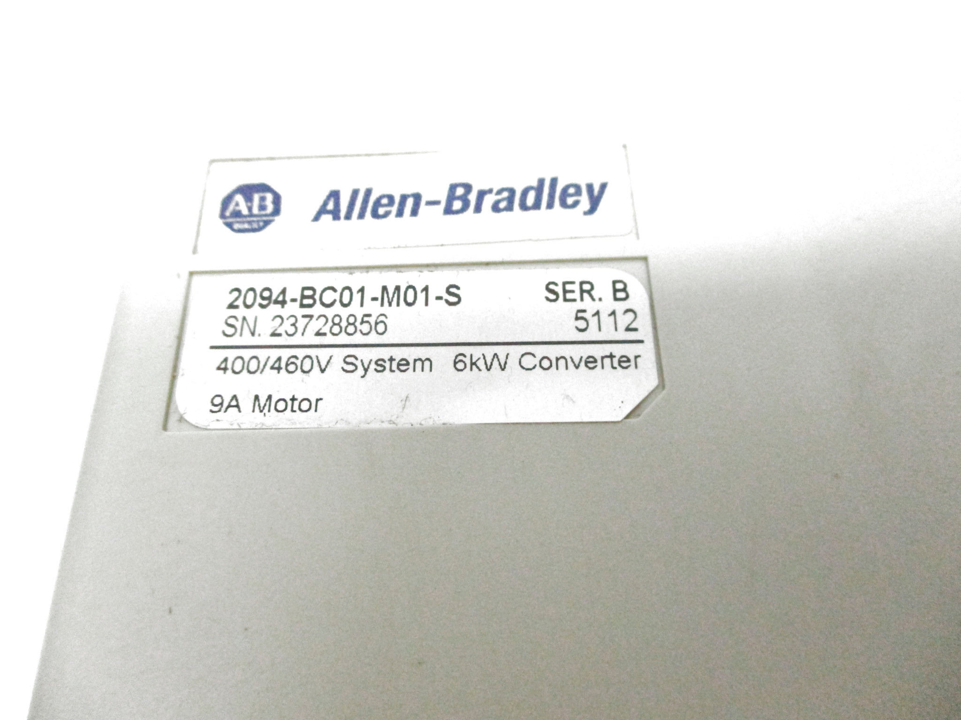 ALLEN BRADLEY 2094-BC01-M01-S SER. B F/W: 1.123 (AS PICTURED) UNMP