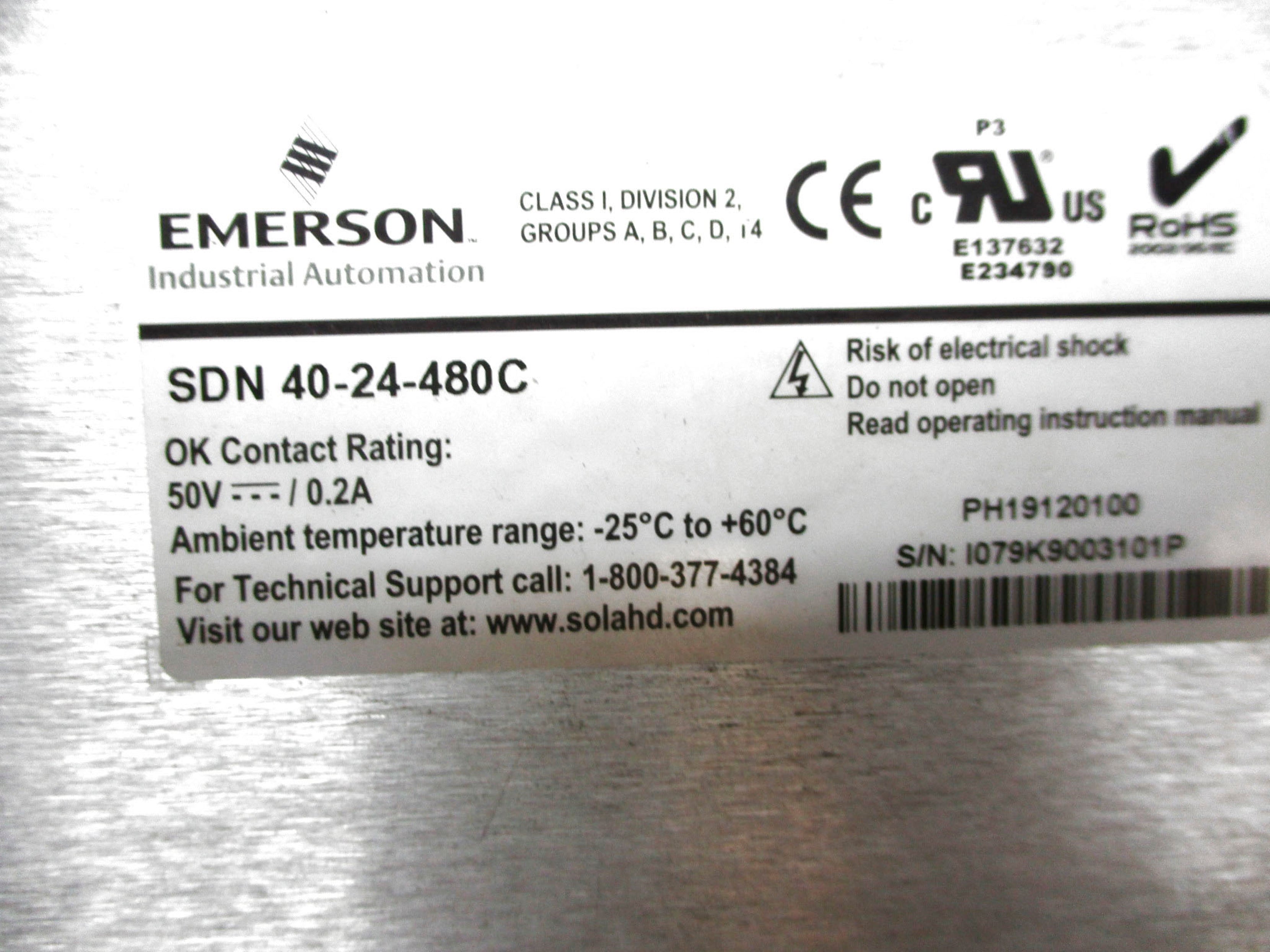 SOLA SDN40-24-480C UNMP