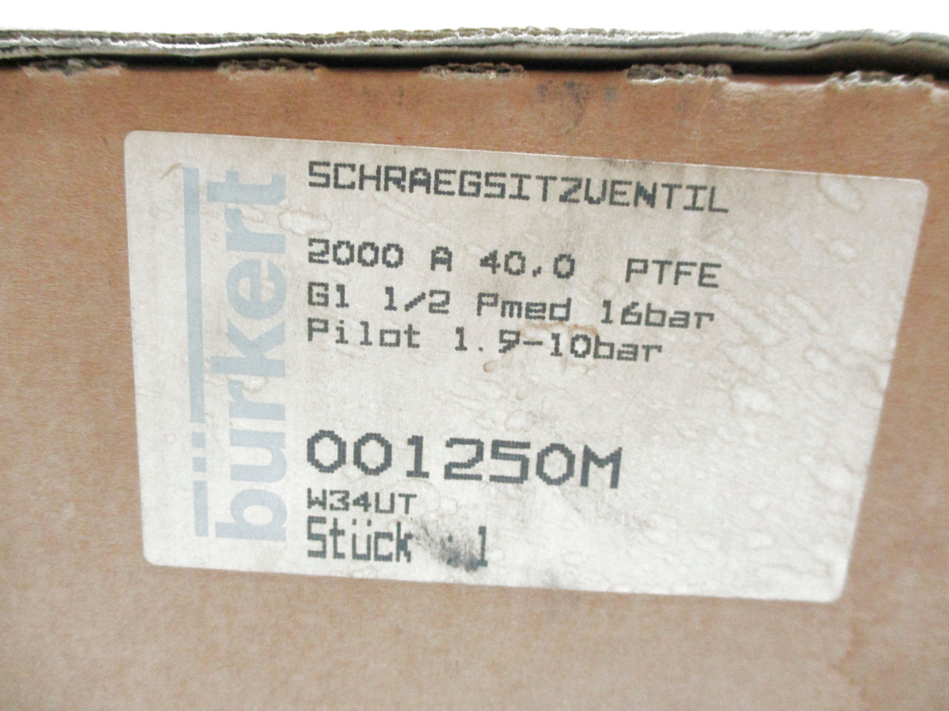 BURKERT 2000-A-40.0-PTFE-VA-G1-1/2 NSMP