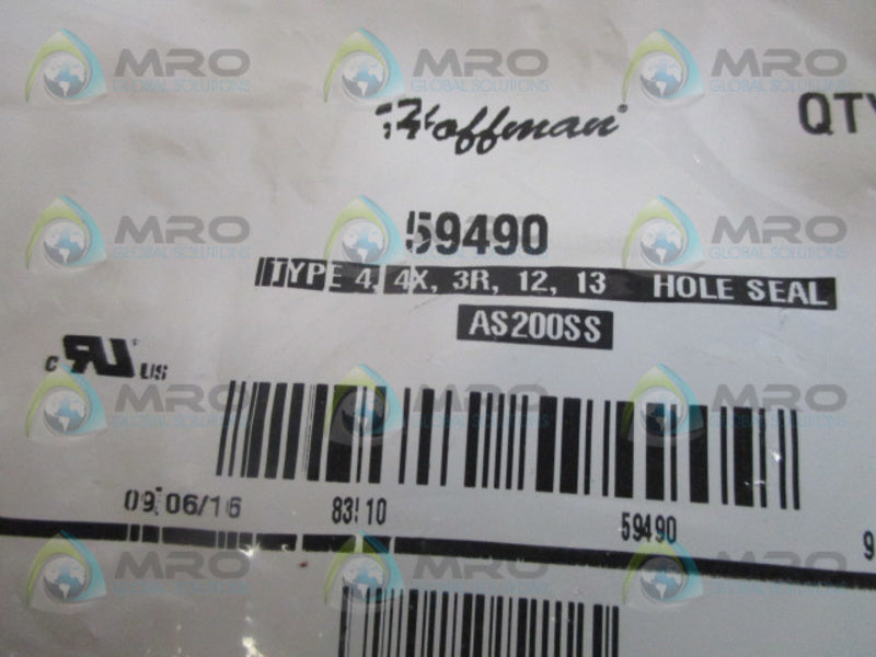 HOFFMAN 59490 STEEL HOLE SEAL FOR CONDUIT 2" *NEW IN FACTORY BAG*