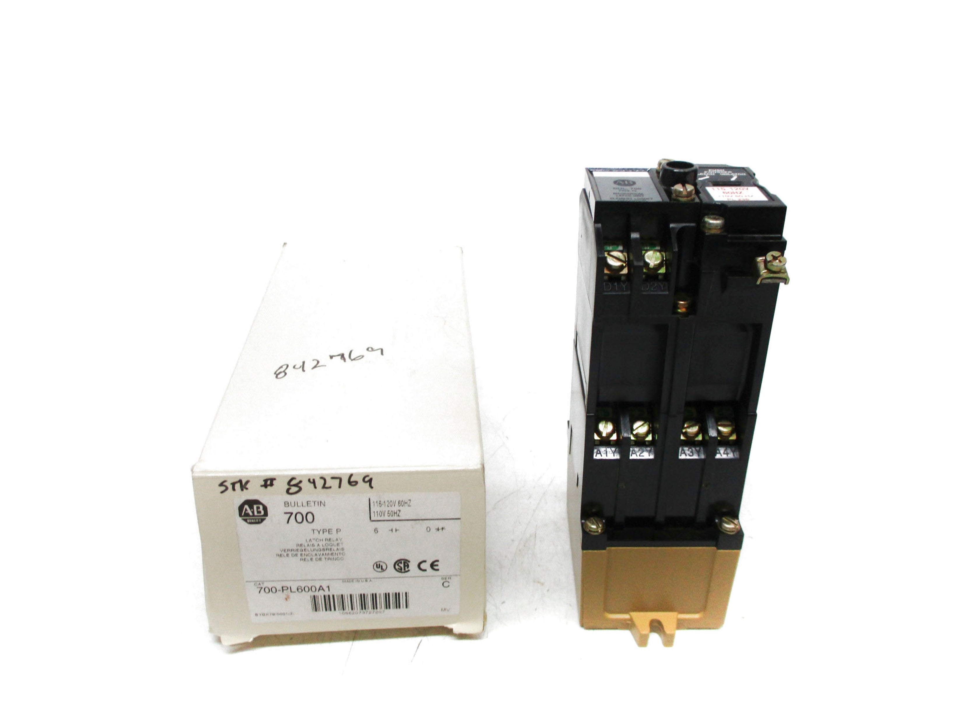 ALLEN BRADLEY 700-PL600A1 SER. C 110/115/120V (WH)  NSMP