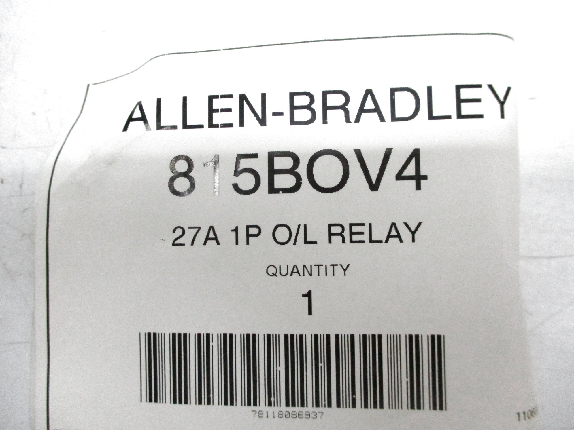 ALLEN BRADLEY 815-BOV4 SER. K UNMP