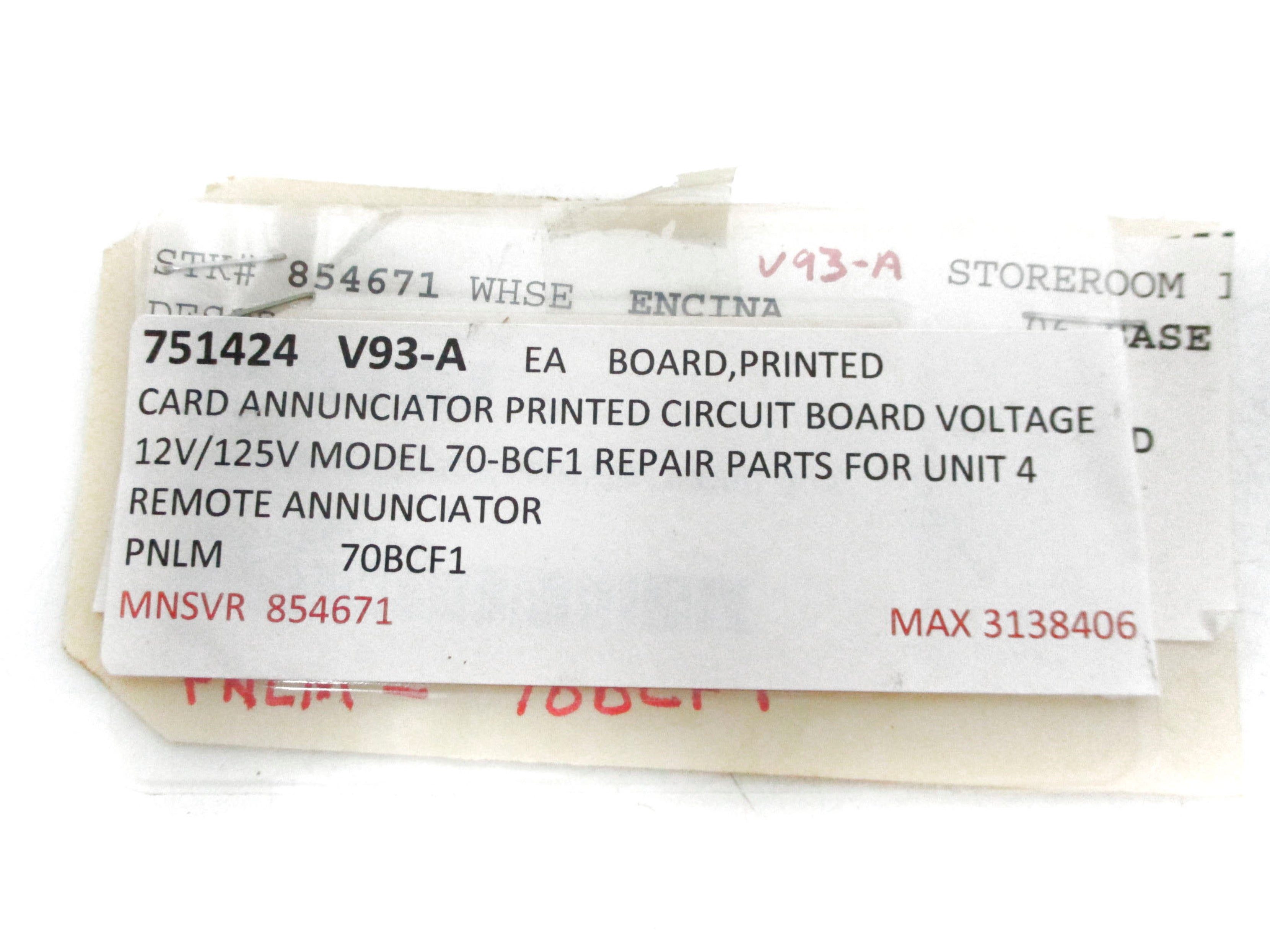 PANALARM 70-BCFI 12/125VDC UNMP