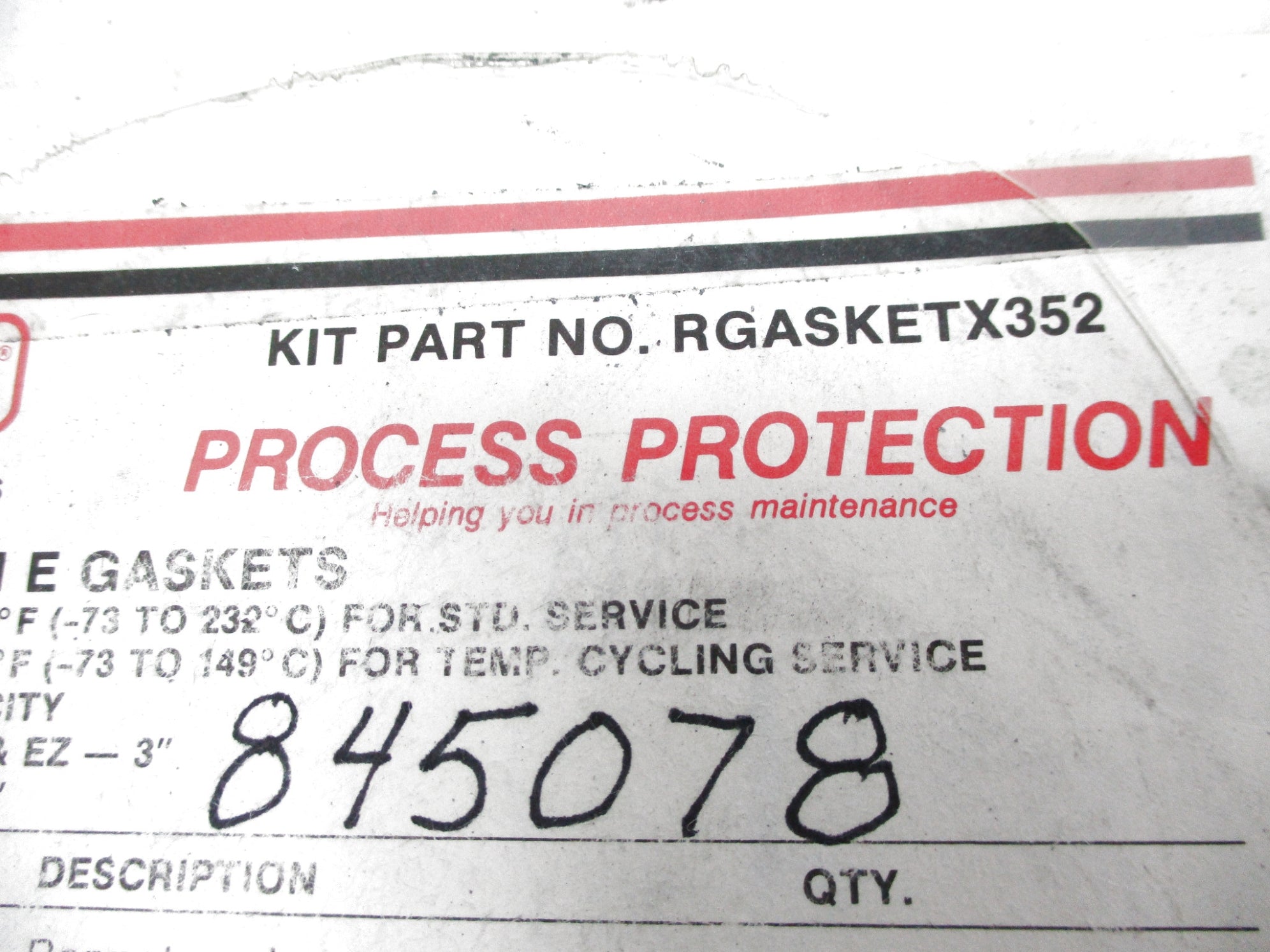 FISHER RGASKETX352 NSNP