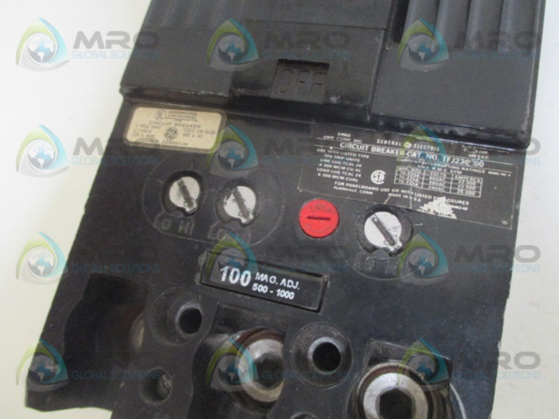 GENERAL ELECTRIC TFJ236100 CIRCUIT BREAKER 100A *USED*