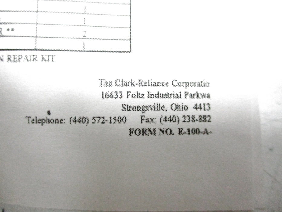 CLARK RELIANCE RRK32 NSNP