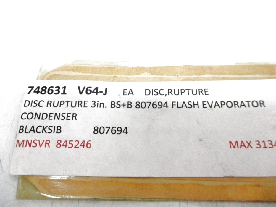 B.S.S & SAFETY SYSTEMS 807694-1 NSNP