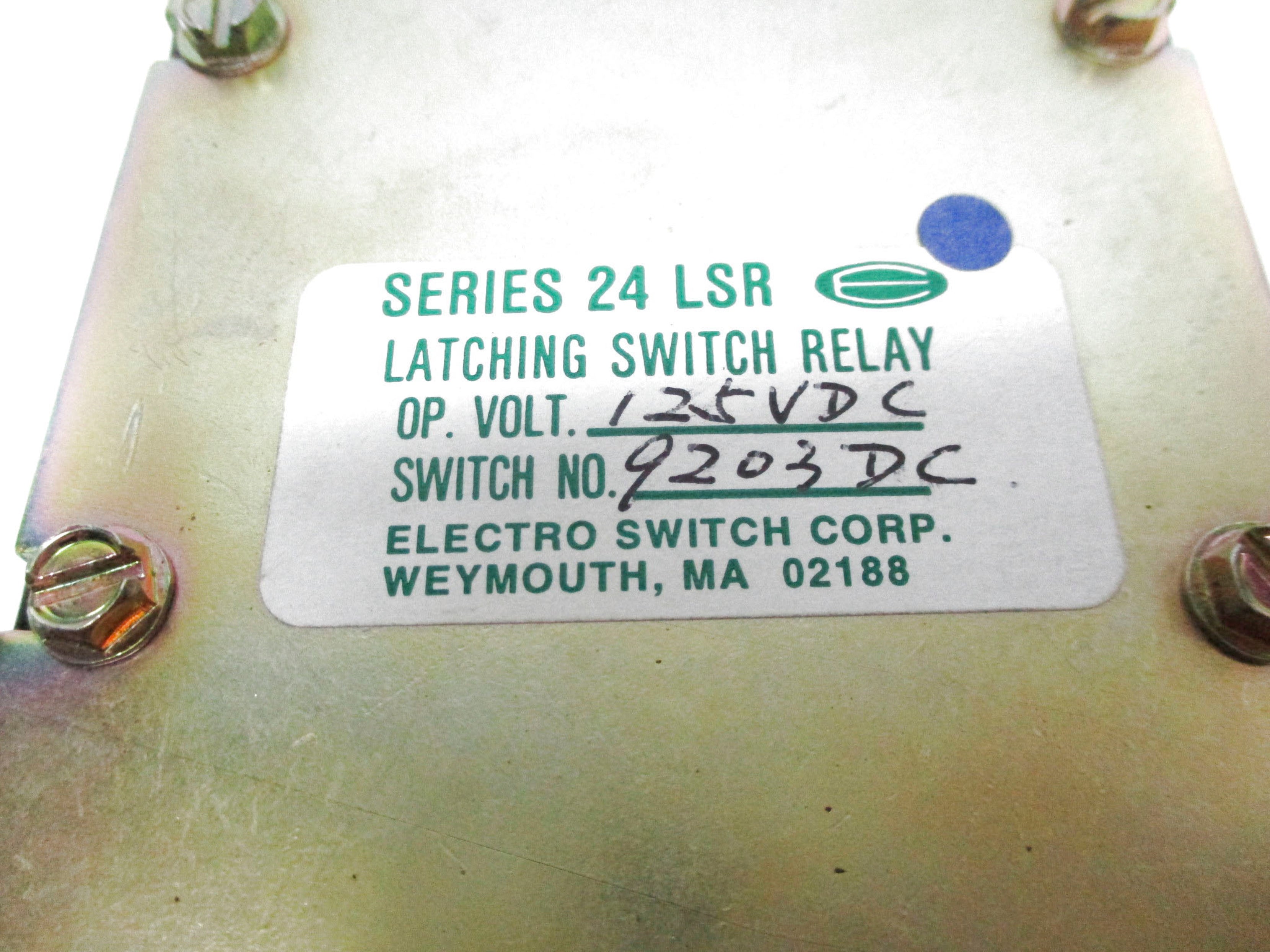 ELECTROSWITCH 9203DC SER. 24LSR NSNP