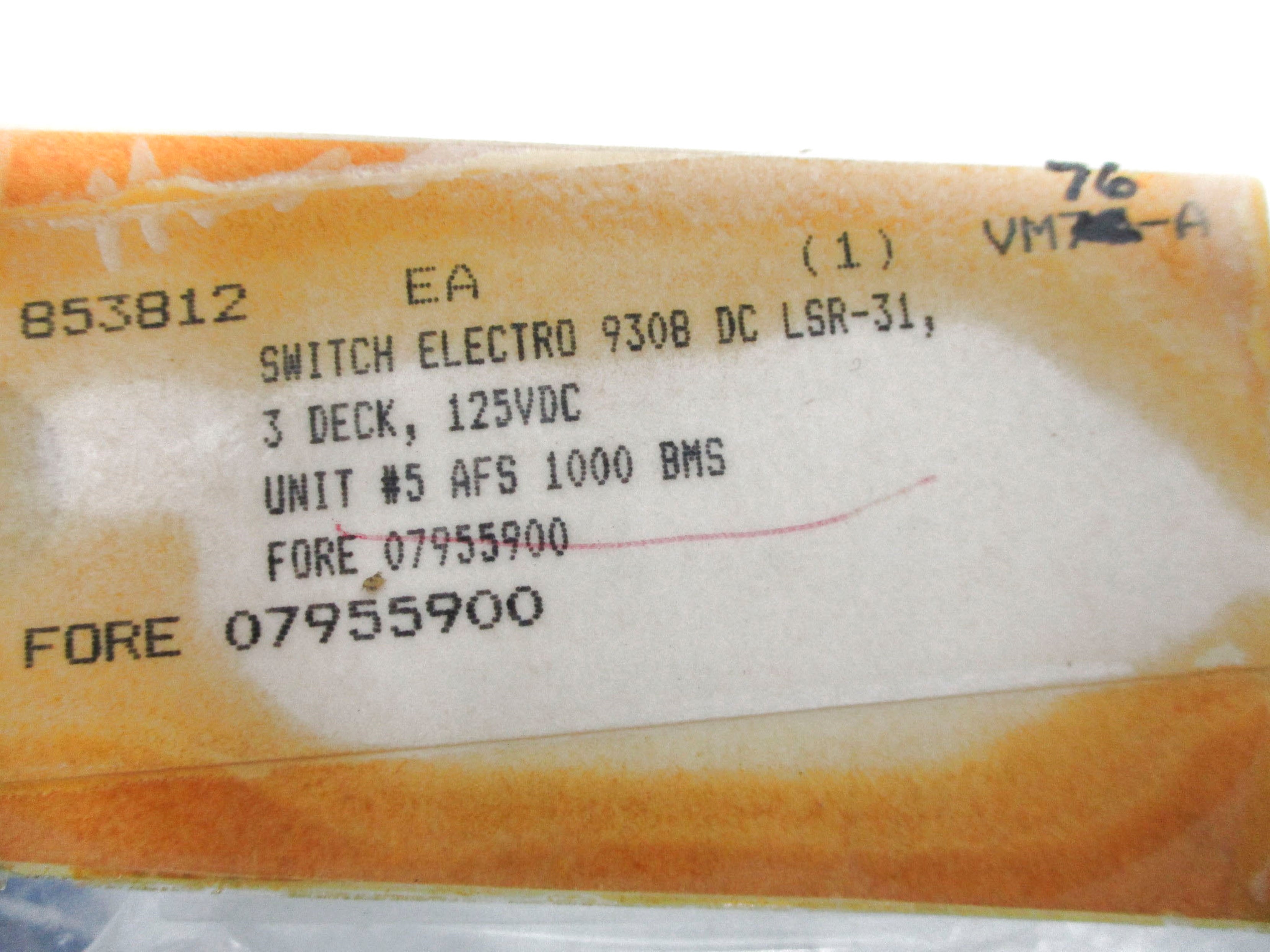 ELECTROSWITCH 9203DC SER. 24LSR NSNP