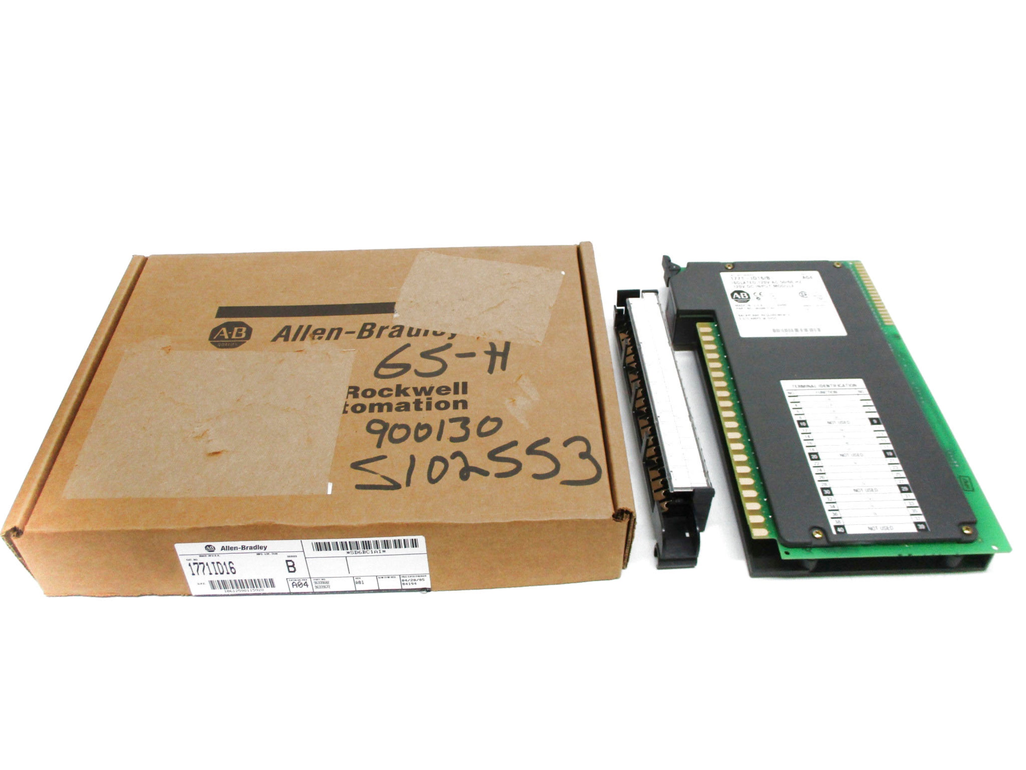 ALLEN BRADLEY 1771-ID16 SER. B 120VAC REV. A04 NSMP