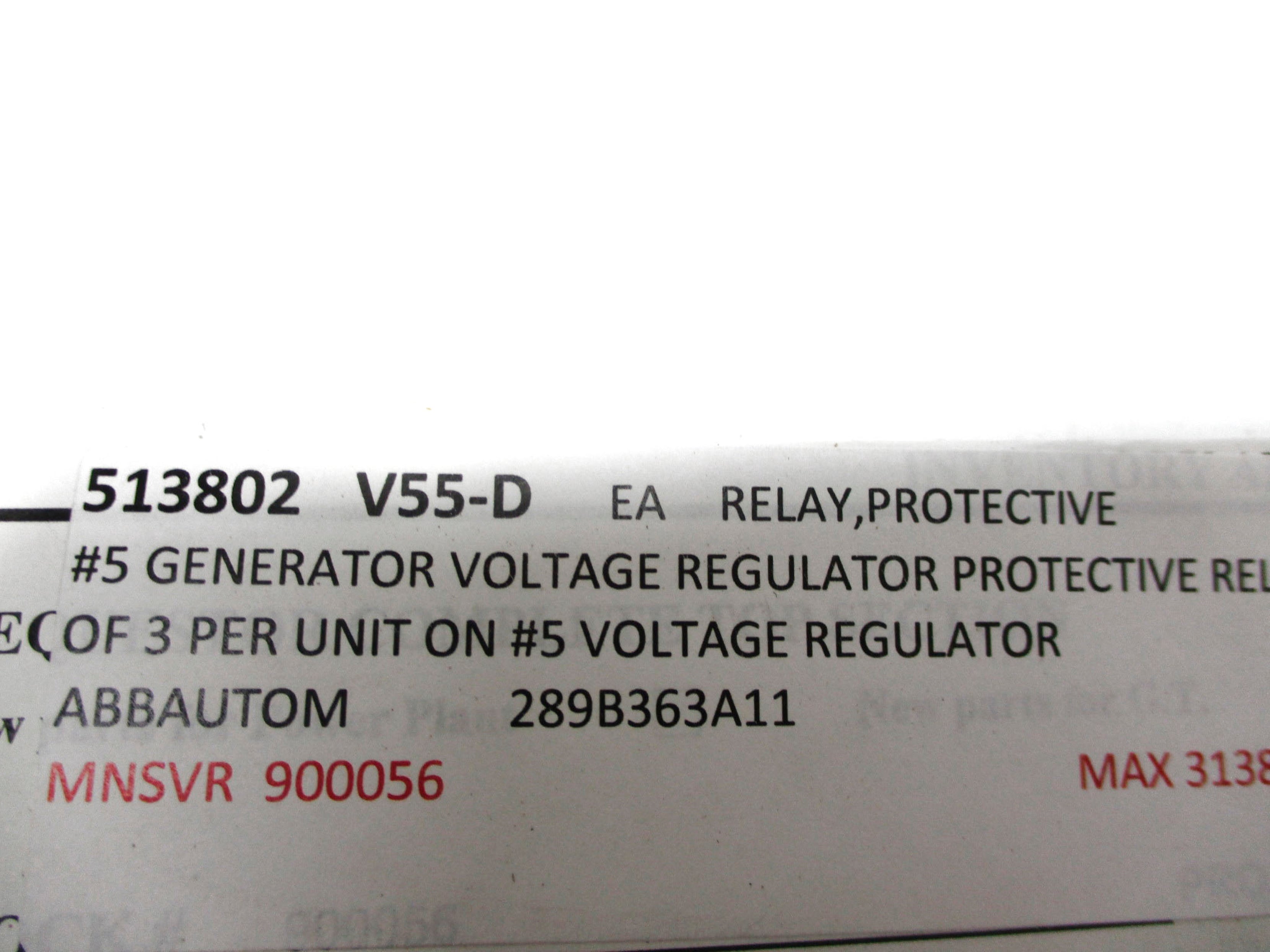 ABB 289B363A11 125VDC NSNP