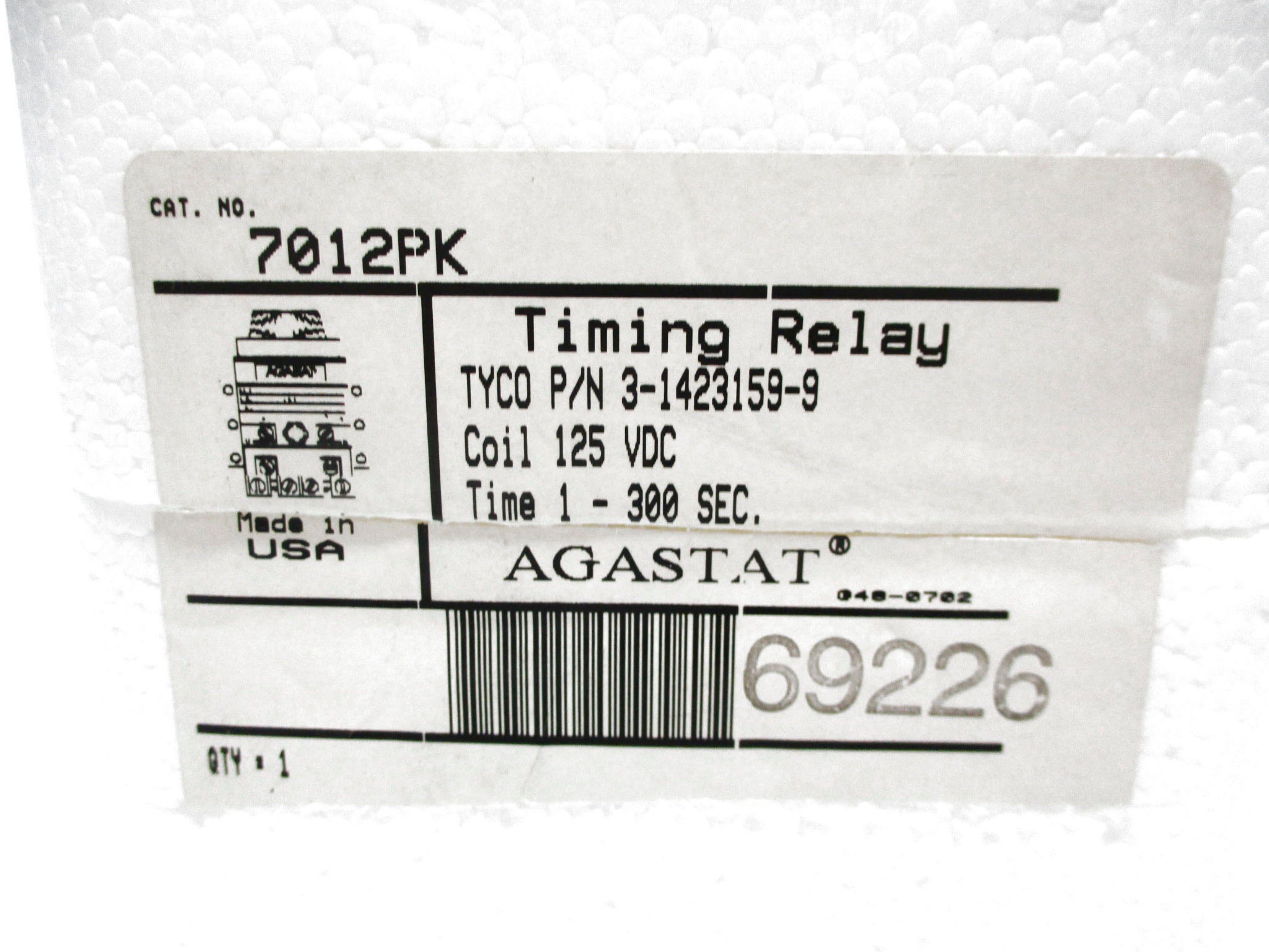AGASTAT 7012PK 125VDC NSMP