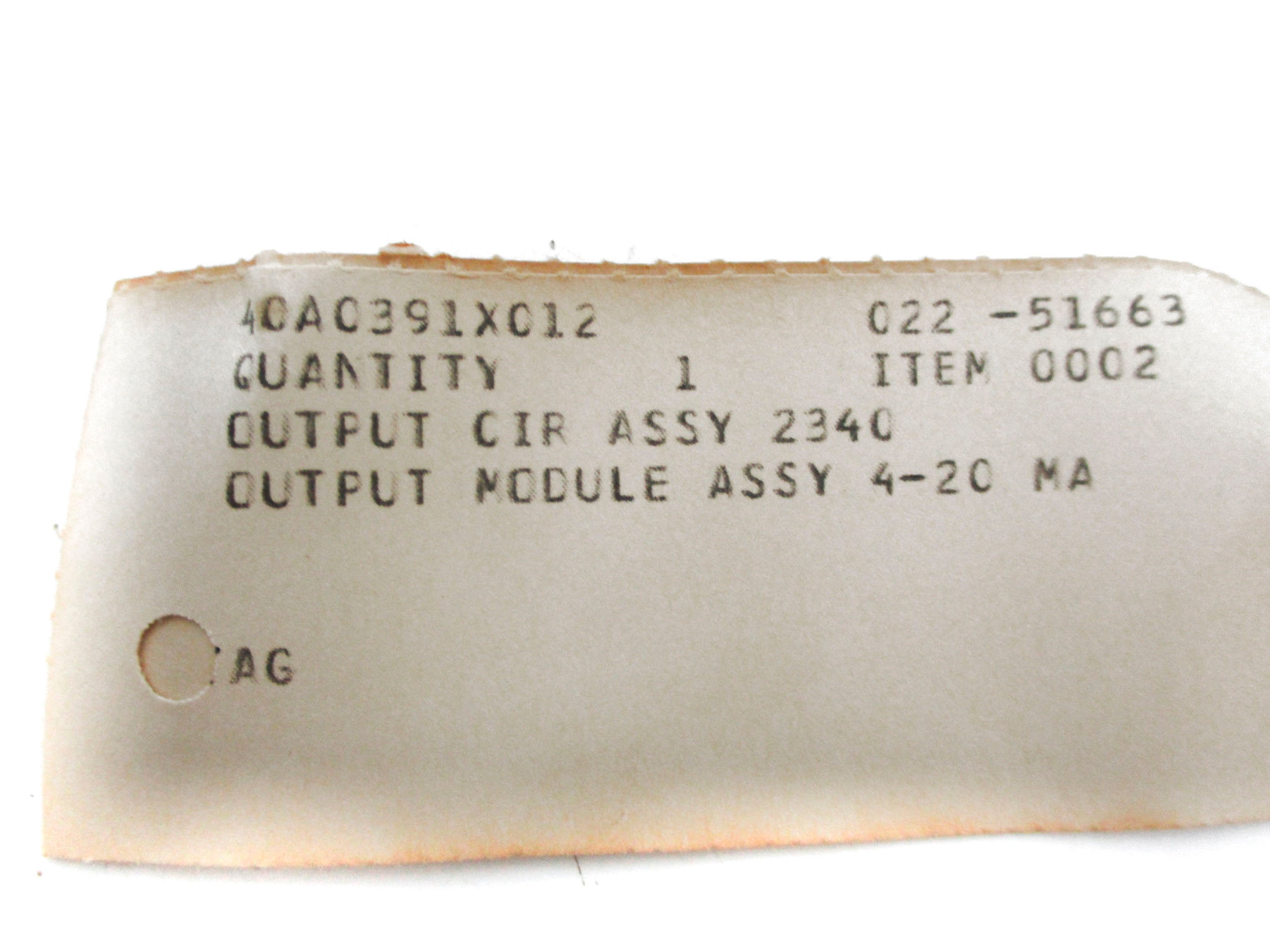INDUSTRIAL MRO 40A0386X012 NSNP