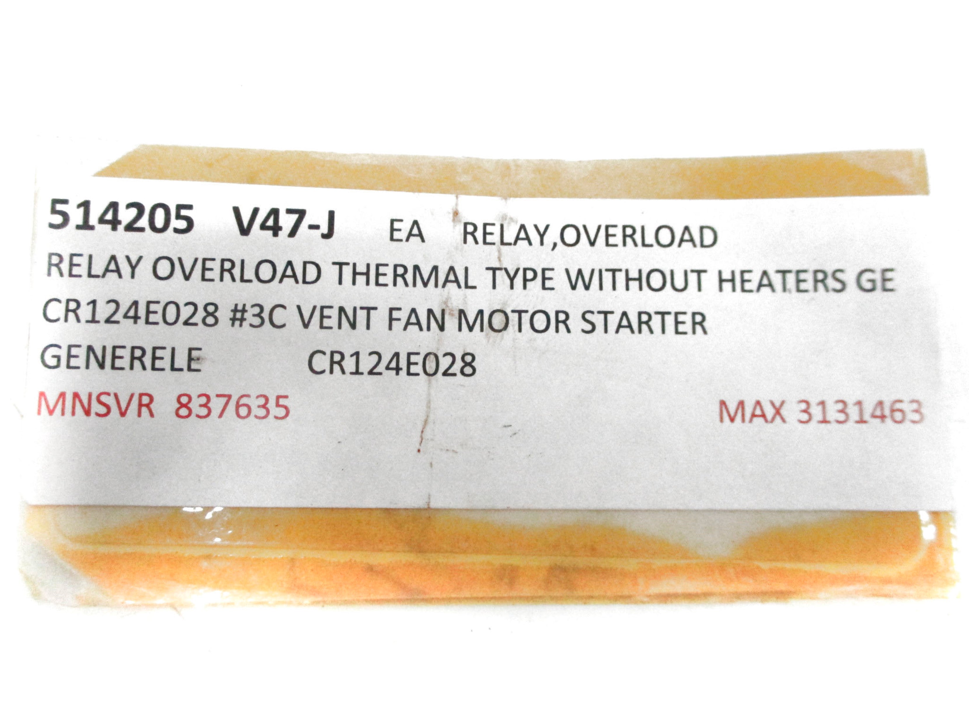 GENERAL ELECTRIC CR124E028 600V NSNP