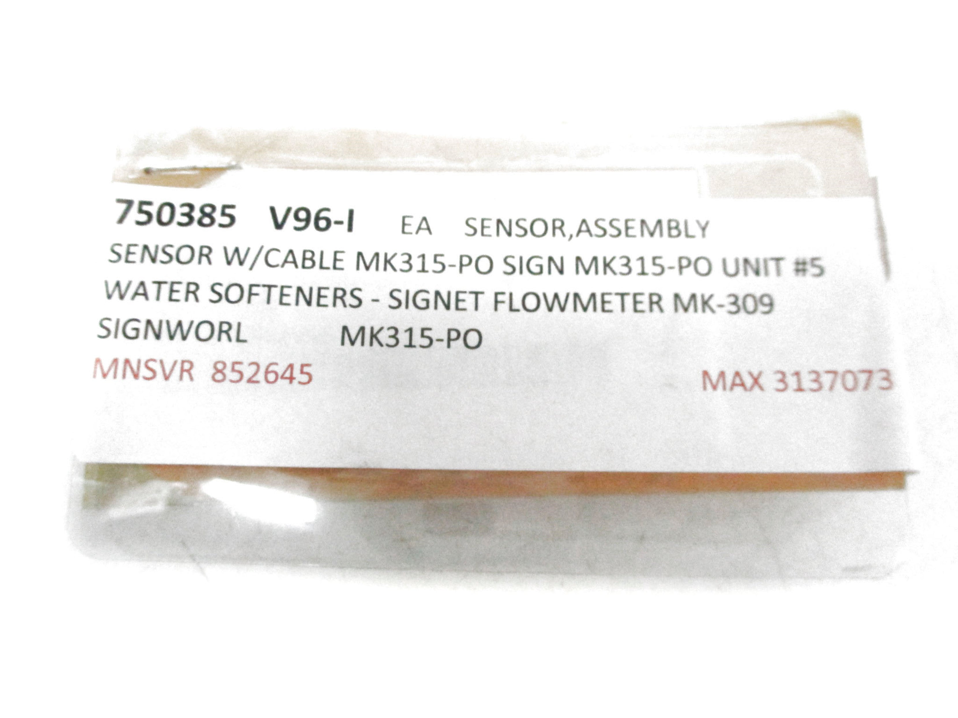 SIGNET SCIENTIFIC MK315-P0 UNMP