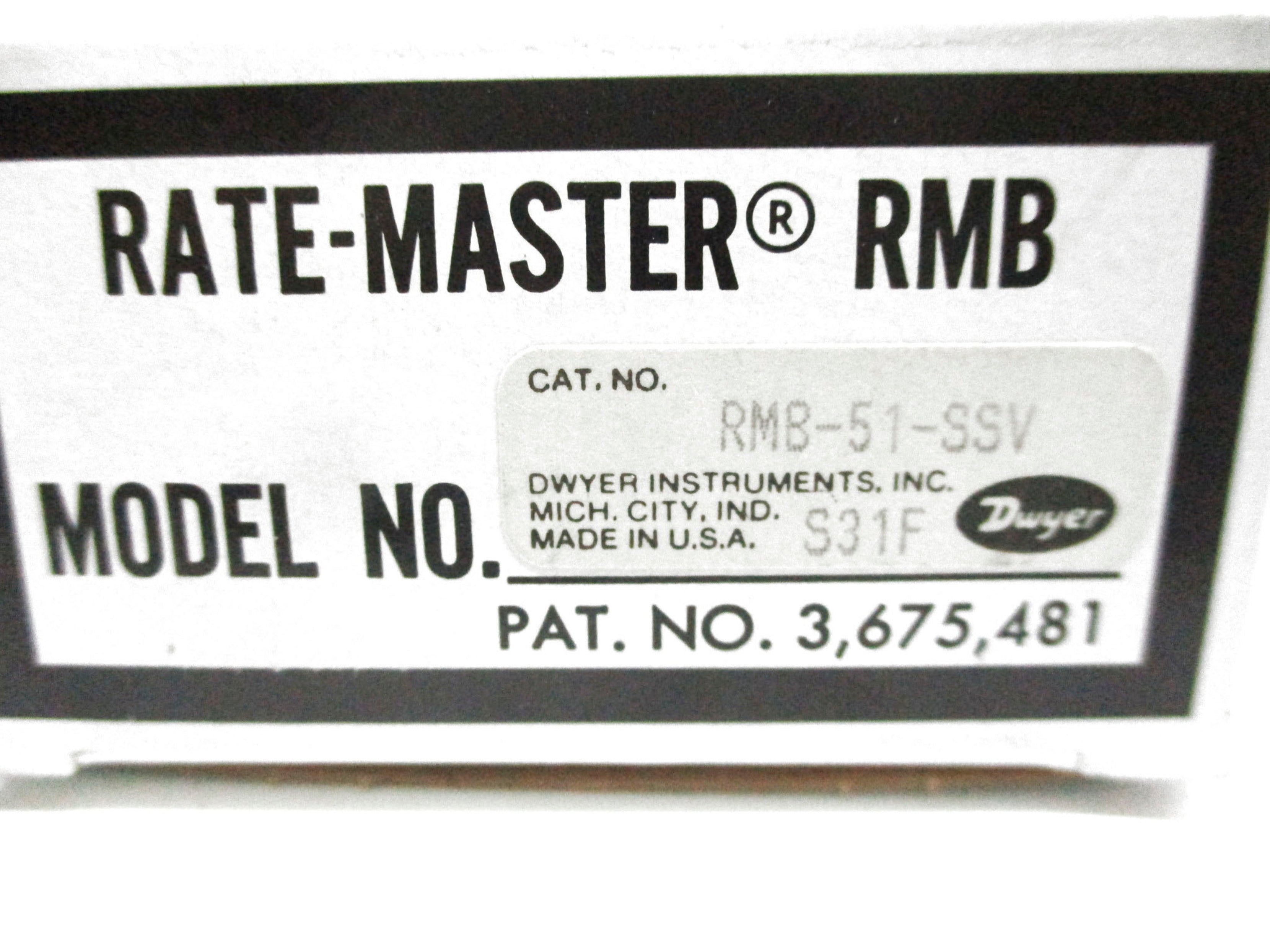 DWYER RMB-51-SSV NSMP