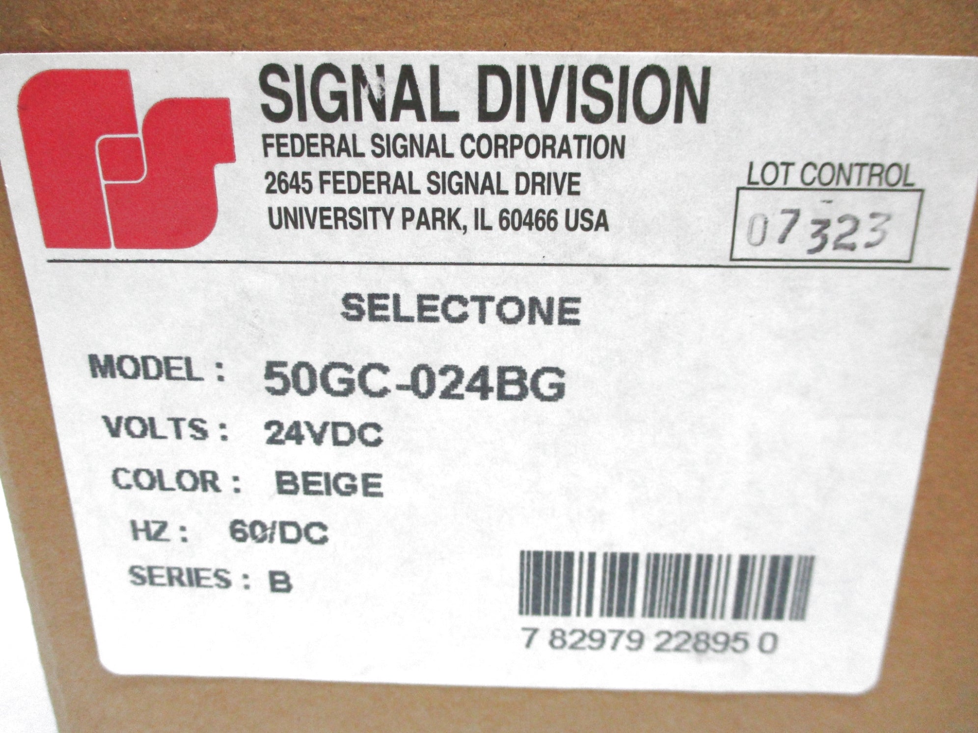 SIGNAL DIVISION 50GC-024BG SER. B 24VDC NSMP