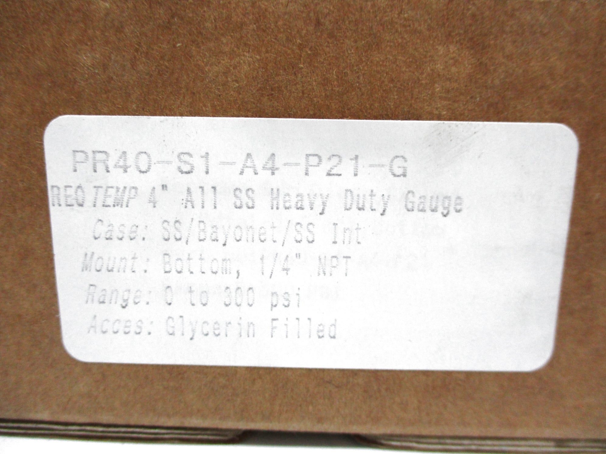 REOTEMP PR40-S1-A4-P21-G 300PSI NSMP
