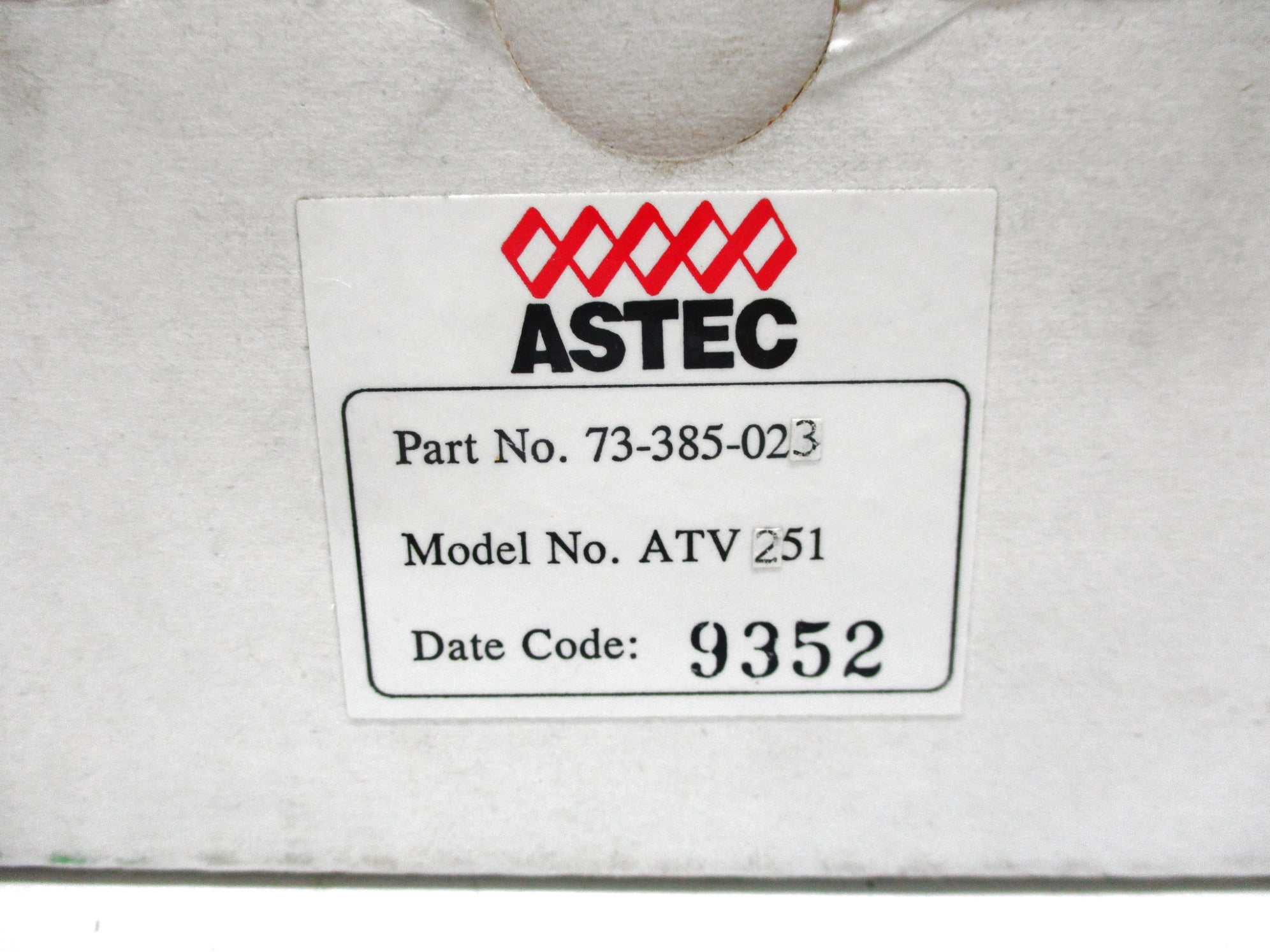 ASTEC ATV251 73-385-023 NSMP