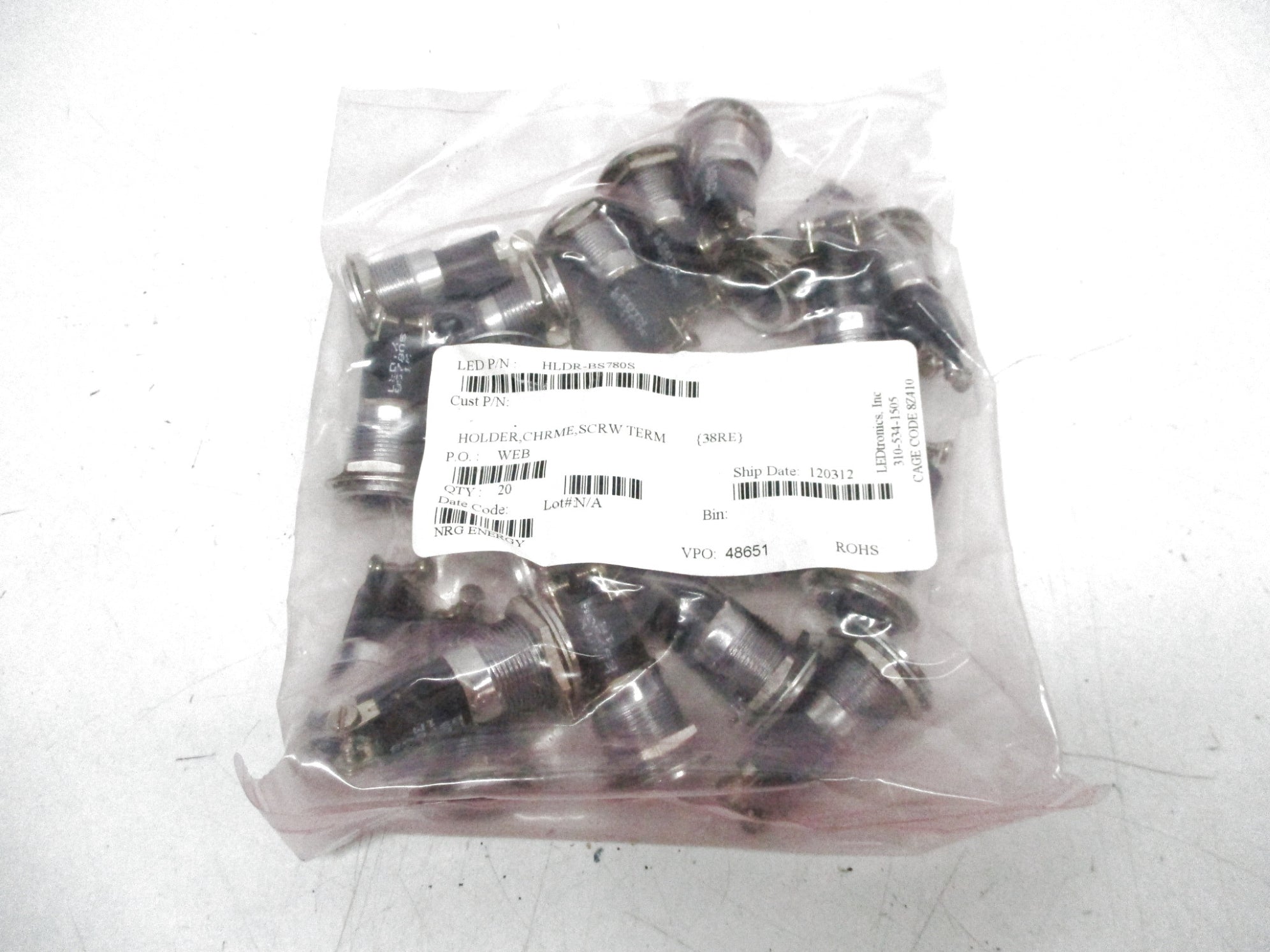 NRG ENERGY HLDR-BS780S (PKG OF 20) NSMP
