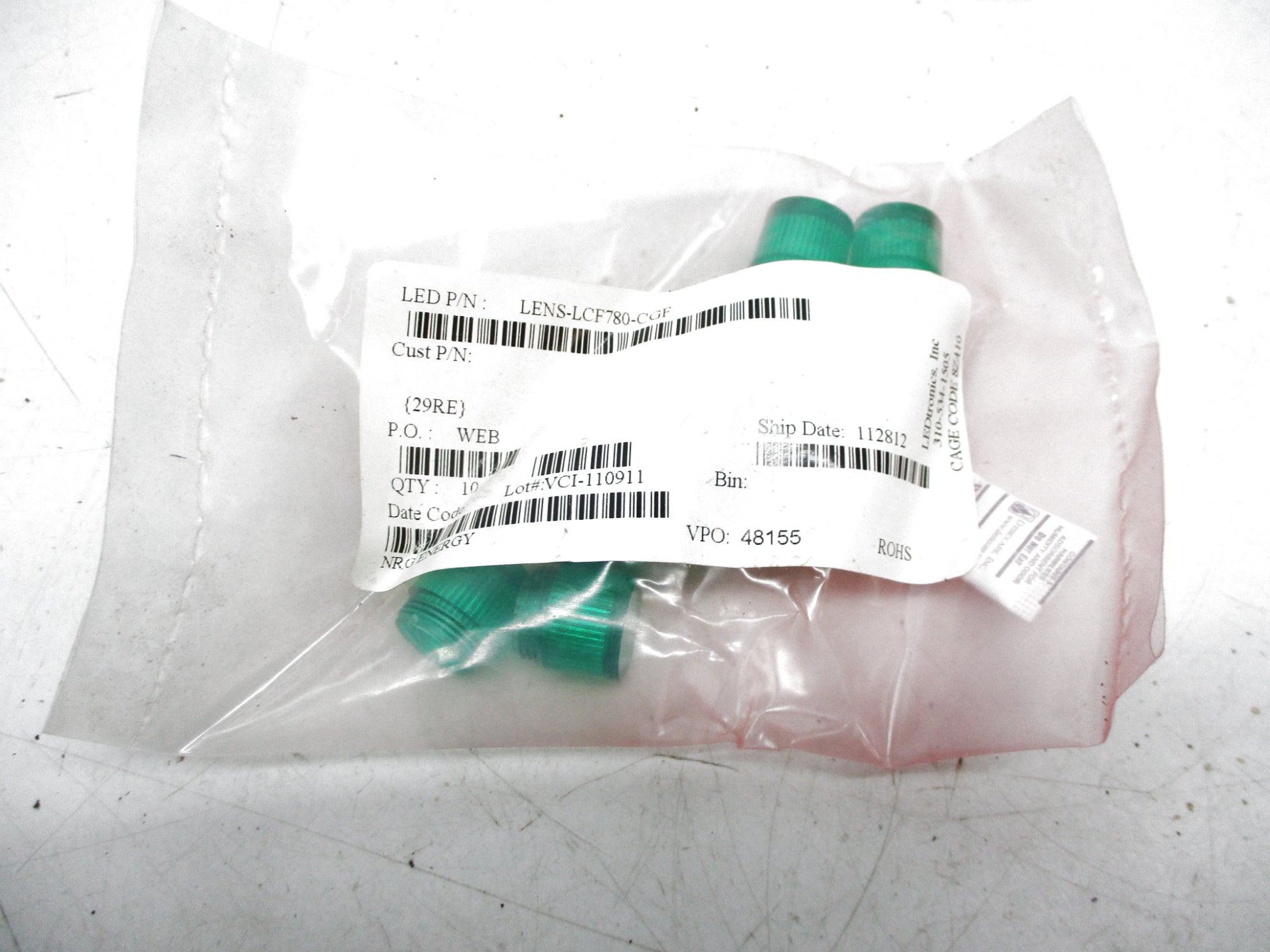 NRG ENERGY LENS-LCF780-CGF (PKG OF 10) NSMP