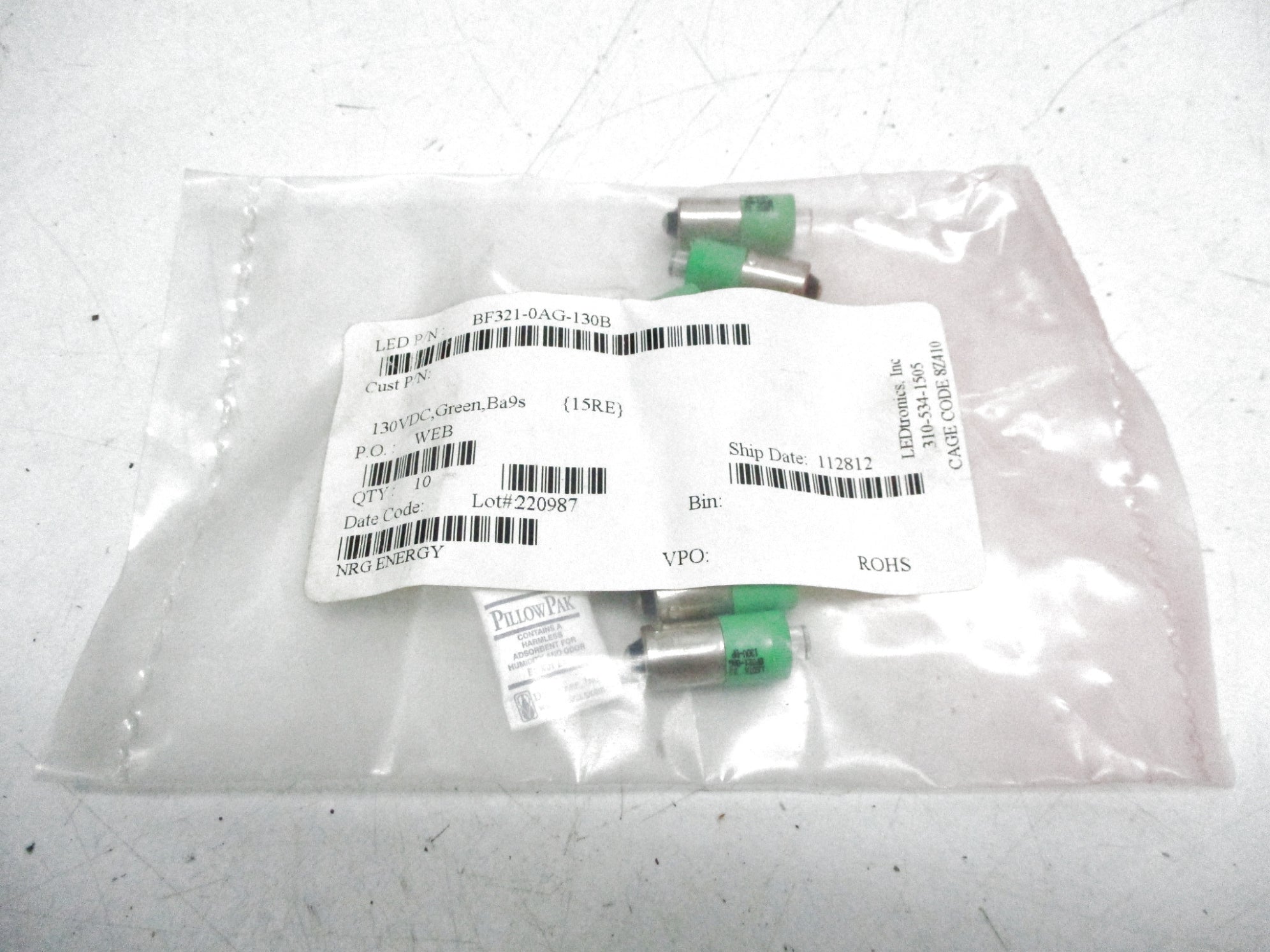 NRG ENERGY BF321-0AG-130B (PKG OF 10) NSMP