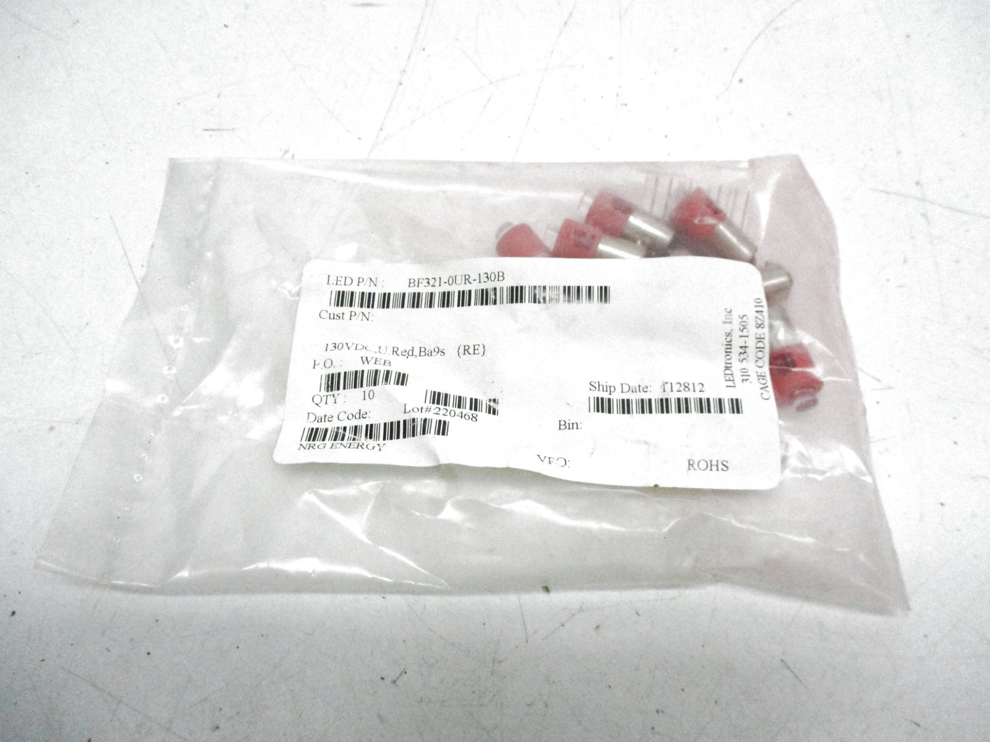 NRG ENERGY BF321-0UR-130B (PKG OF 10) NSMP