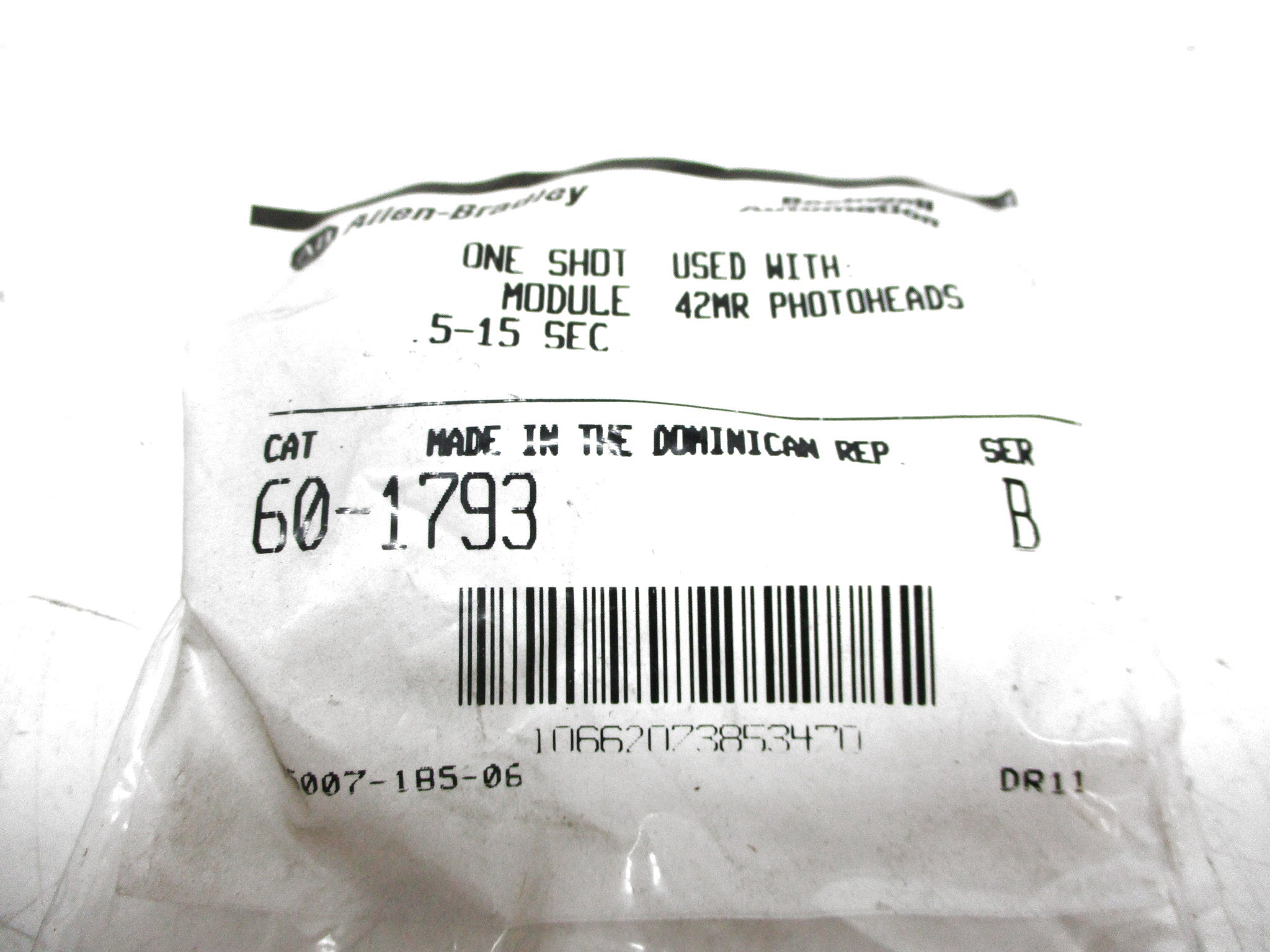 INDUSTRIAL SPARE PART 60-1793 SER. B NSMP