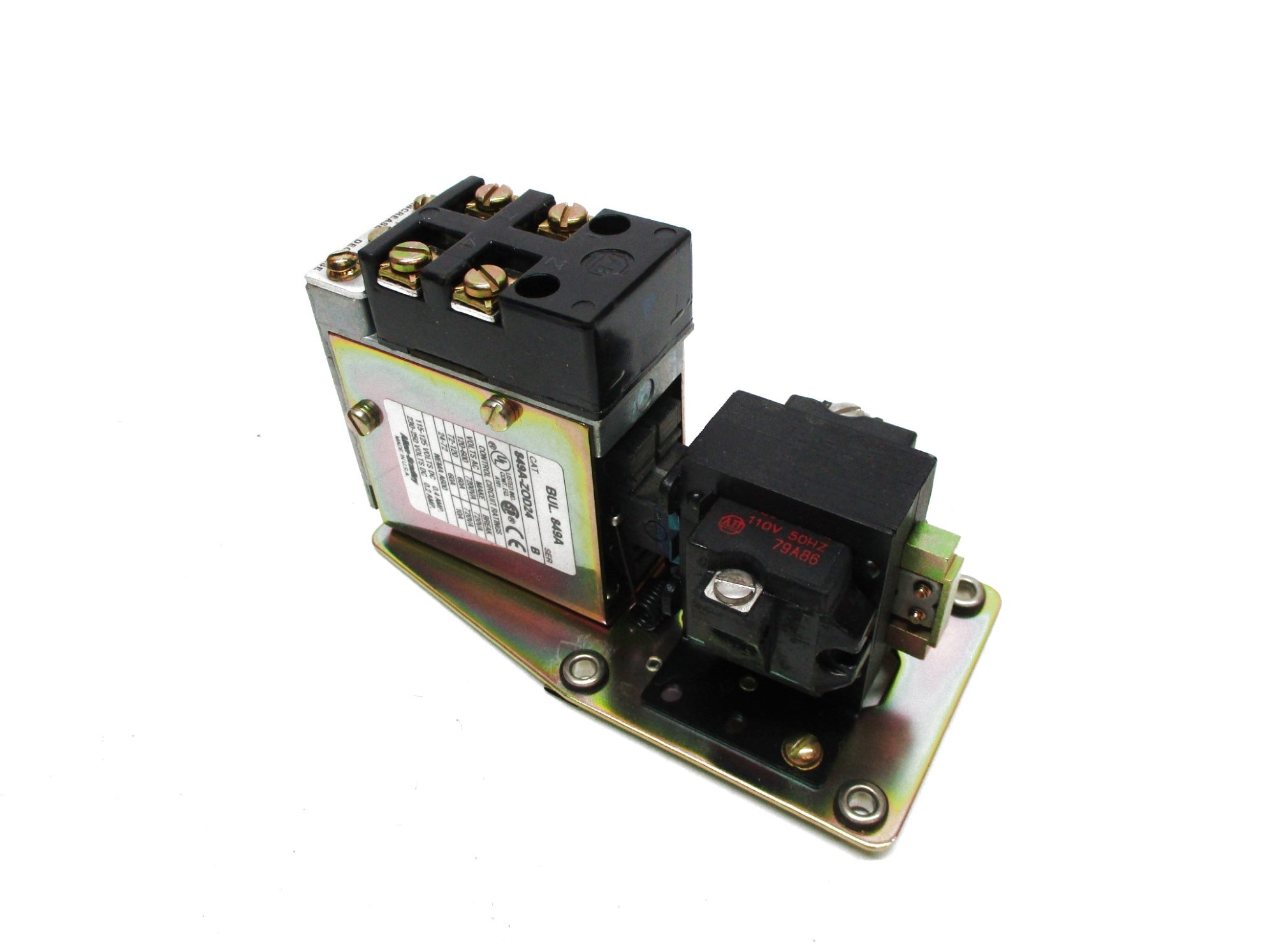 ALLEN BRADLEY 849A-ZOD24 SER. B 110-50HZ 120V-60HZ (BR/WH) NSMP