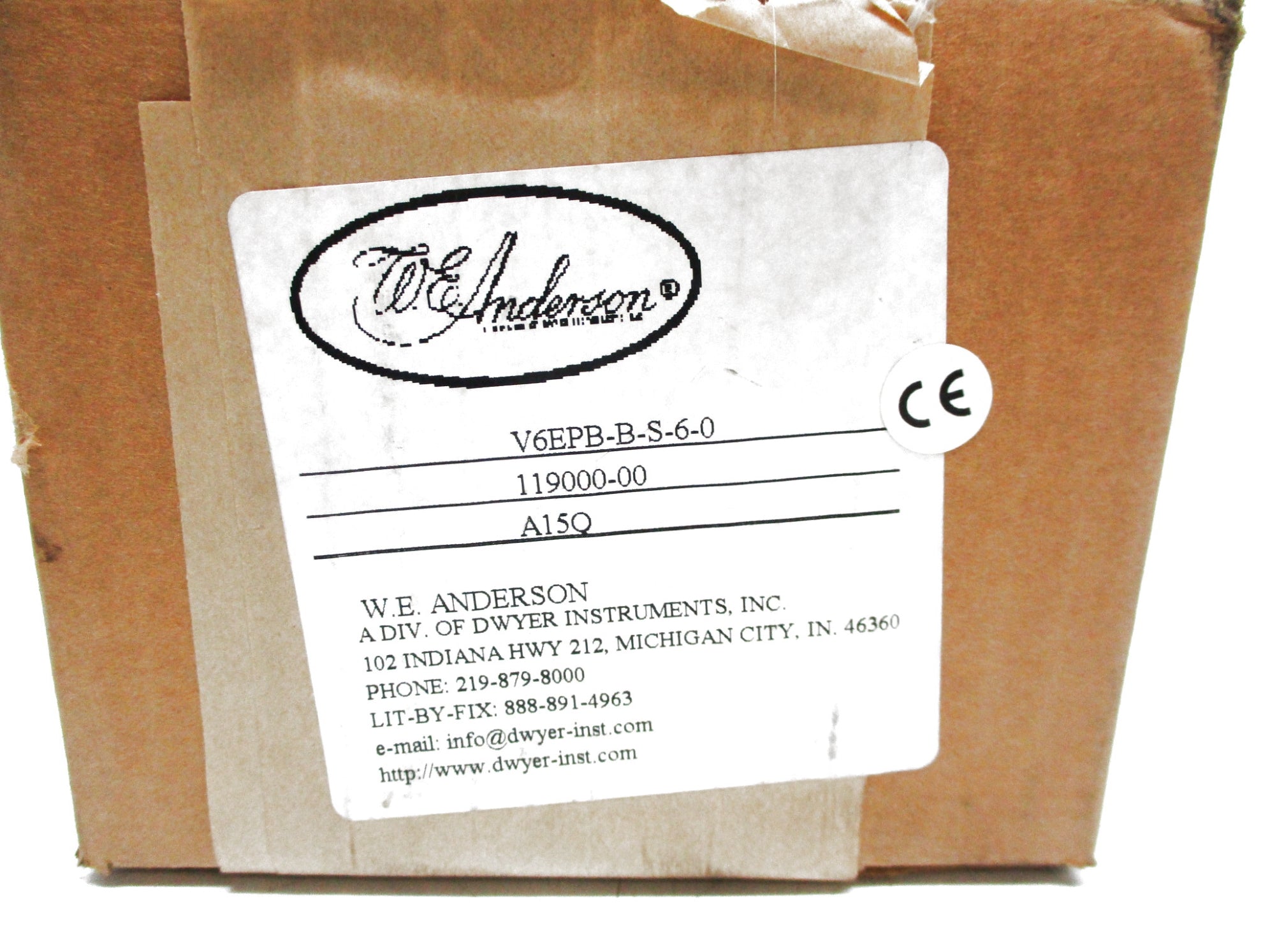 W.E. ANDERSON V6EPB-B-S-6-0 NSMP