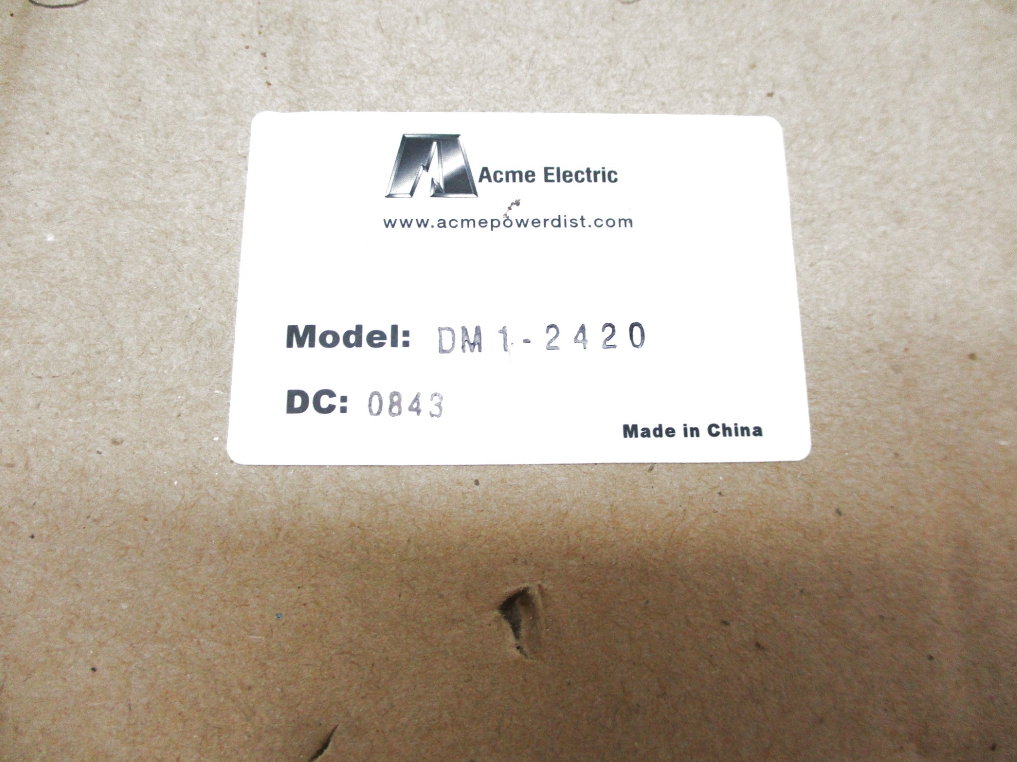 ACME ELECTRIC DM1-2420 NSMP