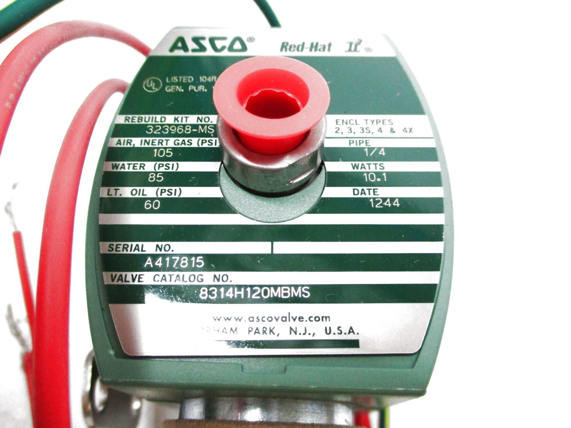 ASCO 8314H120MBMS 110/120V 85PSI NSMP