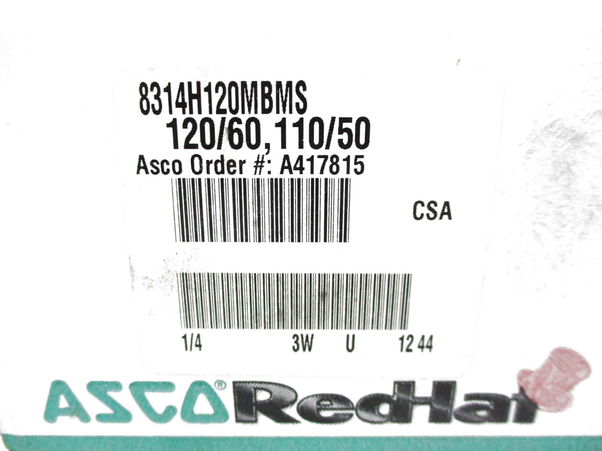 ASCO 8314H120MBMS 110/120V 85PSI NSMP