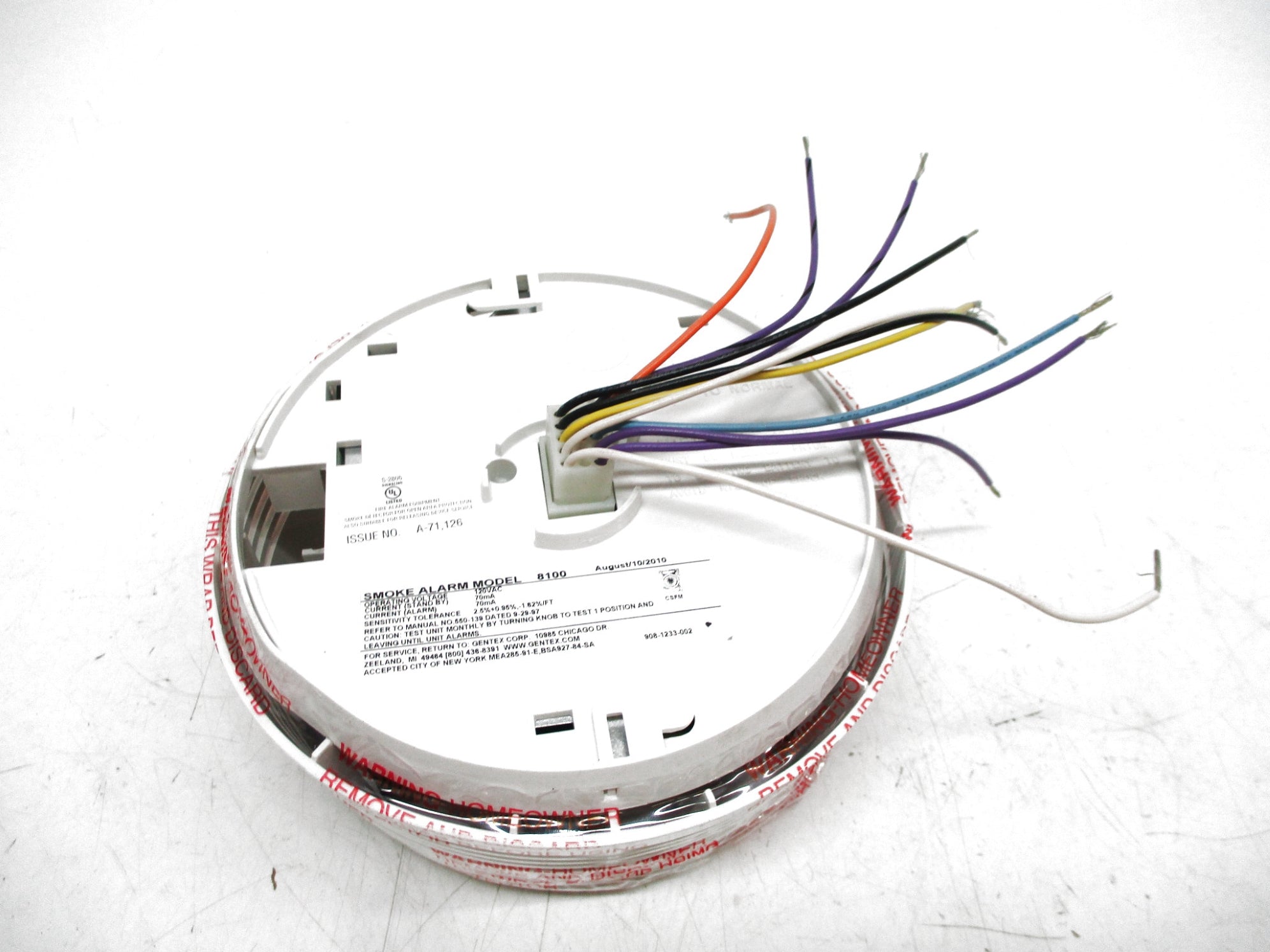 GENETEX 908-1233-002 8100 120VAC NSMP