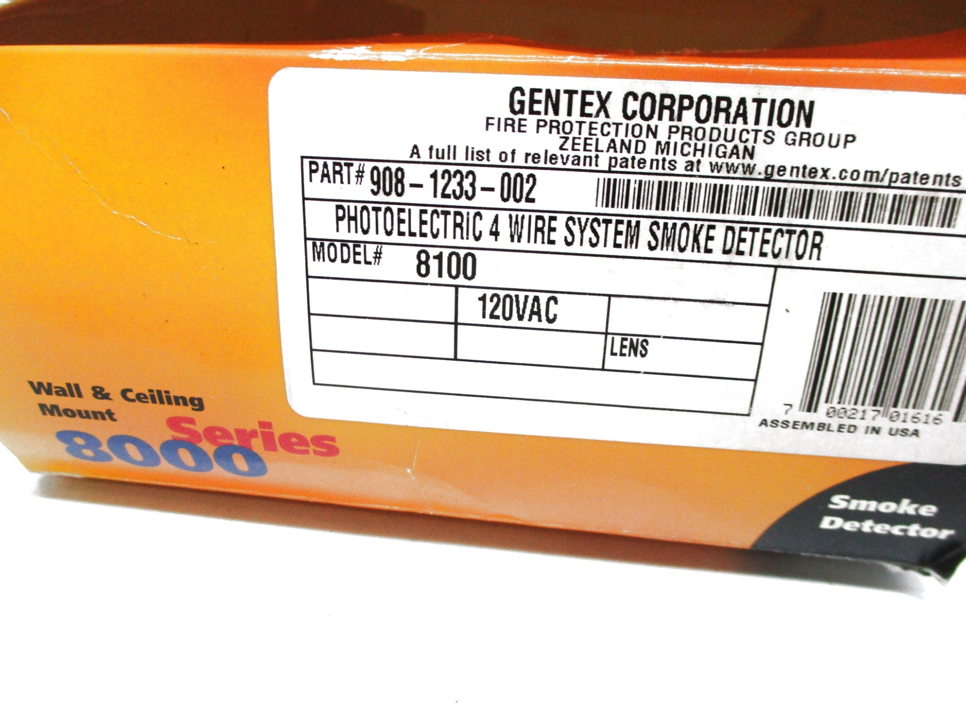 GENETEX 908-1233-002 8100 120VAC NSMP