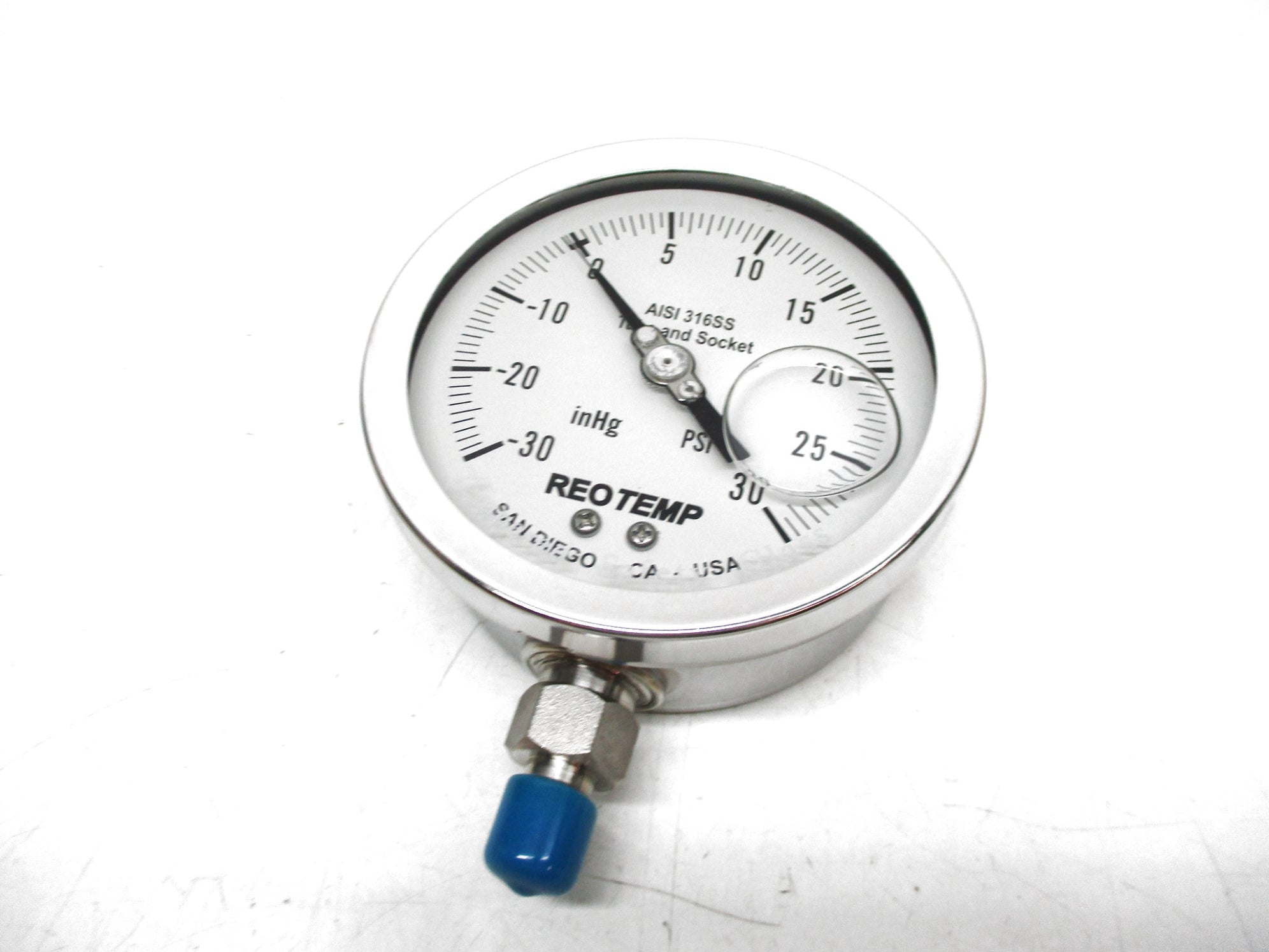 REOTEMP INSTRUMENTS PR40S1A4P03-VH-G -30"HG TO 30PSI NSMP