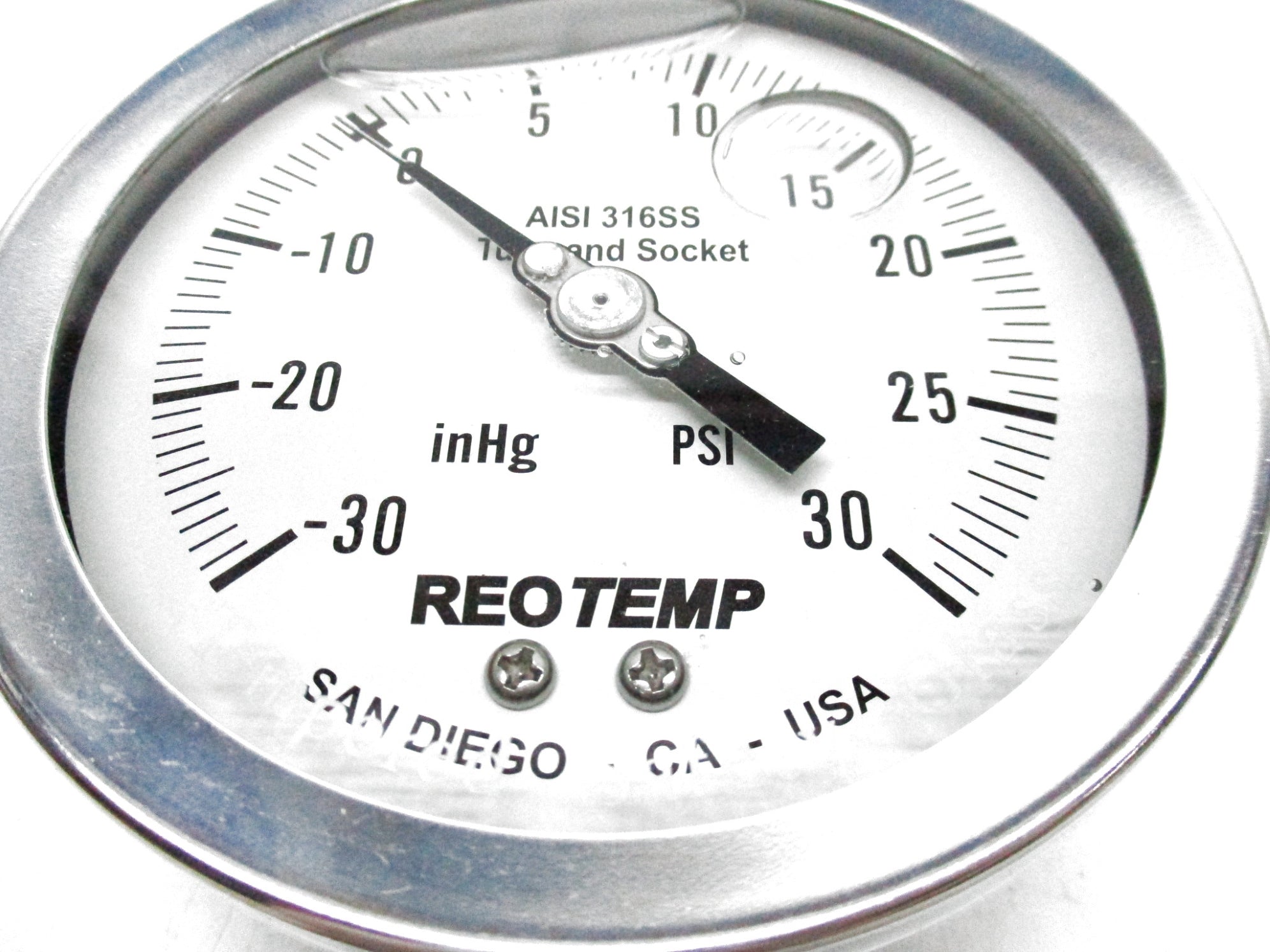 REOTEMP INSTRUMENTS PR40S1A4P03-VH-G -30"HG TO 30PSI NSMP
