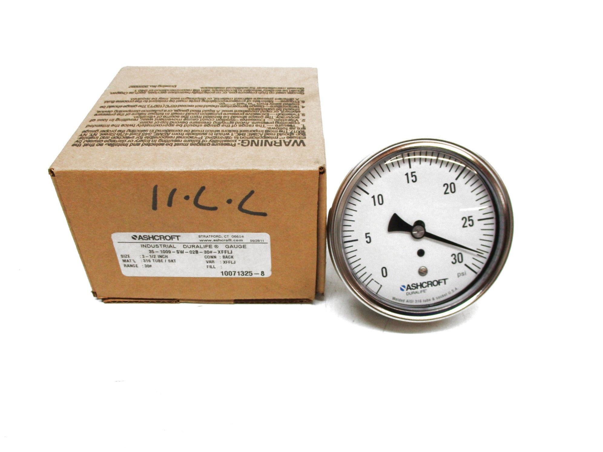 ASHCROFT 35-1009-SW-02B-30#-XFFLJ 30SPI NSMP