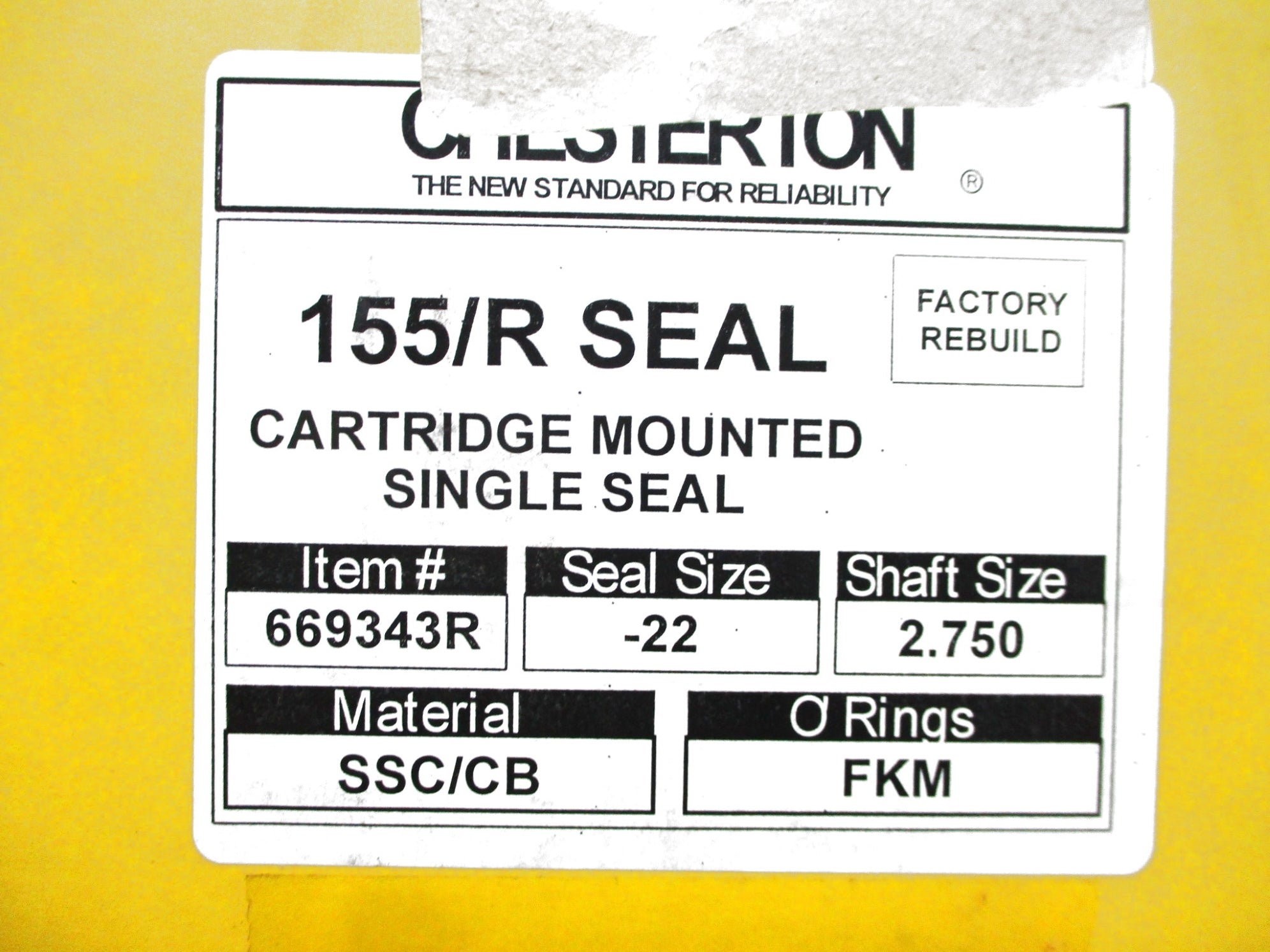 CHESTERTON 669343R 2.750" NSMP
